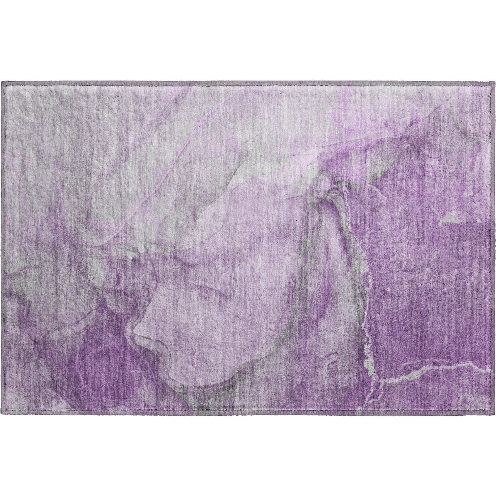 Bogota Machine Washable Transitional Lilac Purple Rug 1'8" x 2'6" #shape_Rectangle