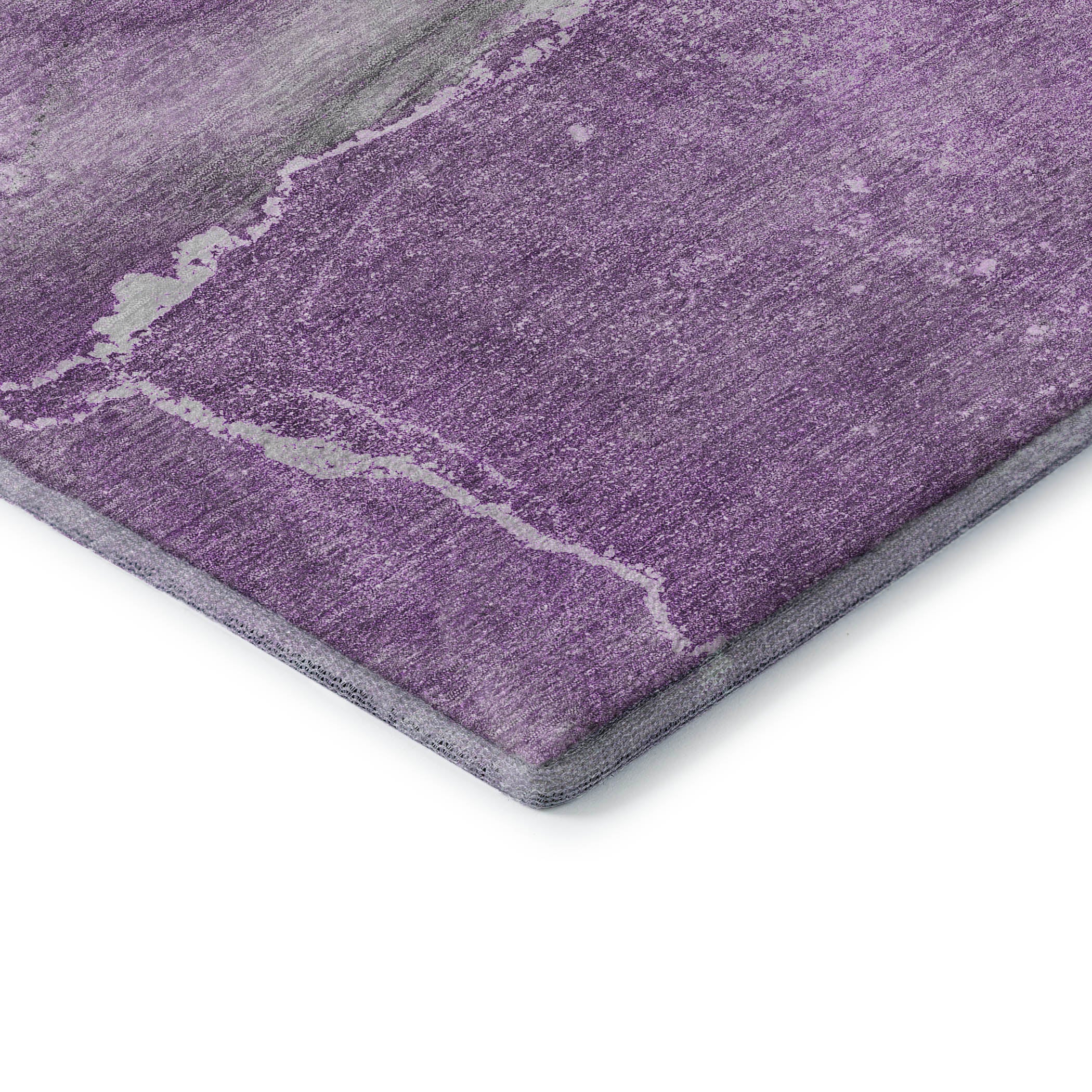 Bogota Machine Washable Transitional Lilac Purple Rug 1'8" x 2'6" #shape_Rectangle