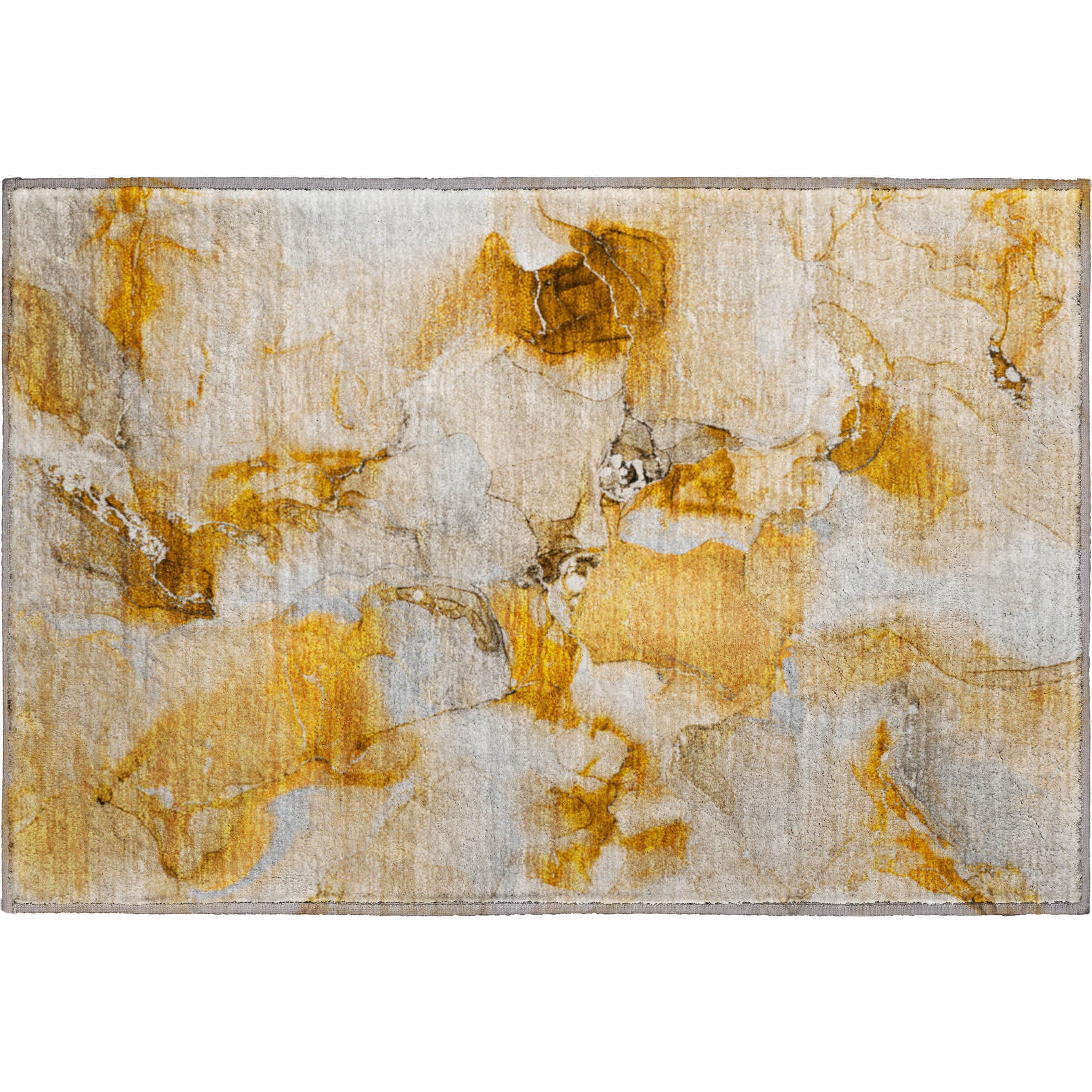 Reykjavik Machine Washable Transitional Orange Rug 1'8" x 2'6" #shape_Rectangle