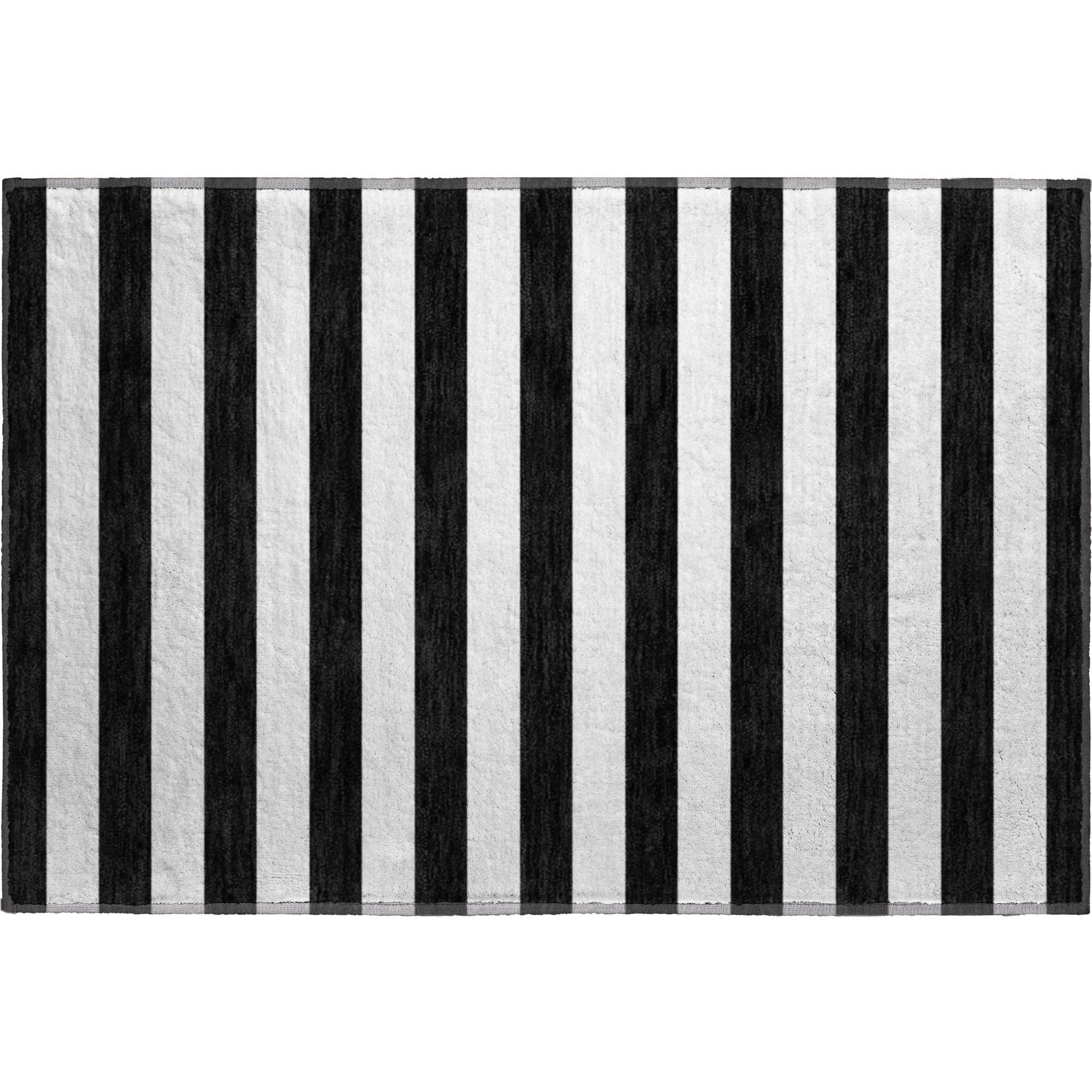 Budapest Machine Washable Transitional Black Rug 1'8" x 2'6" #shape_Rectangle