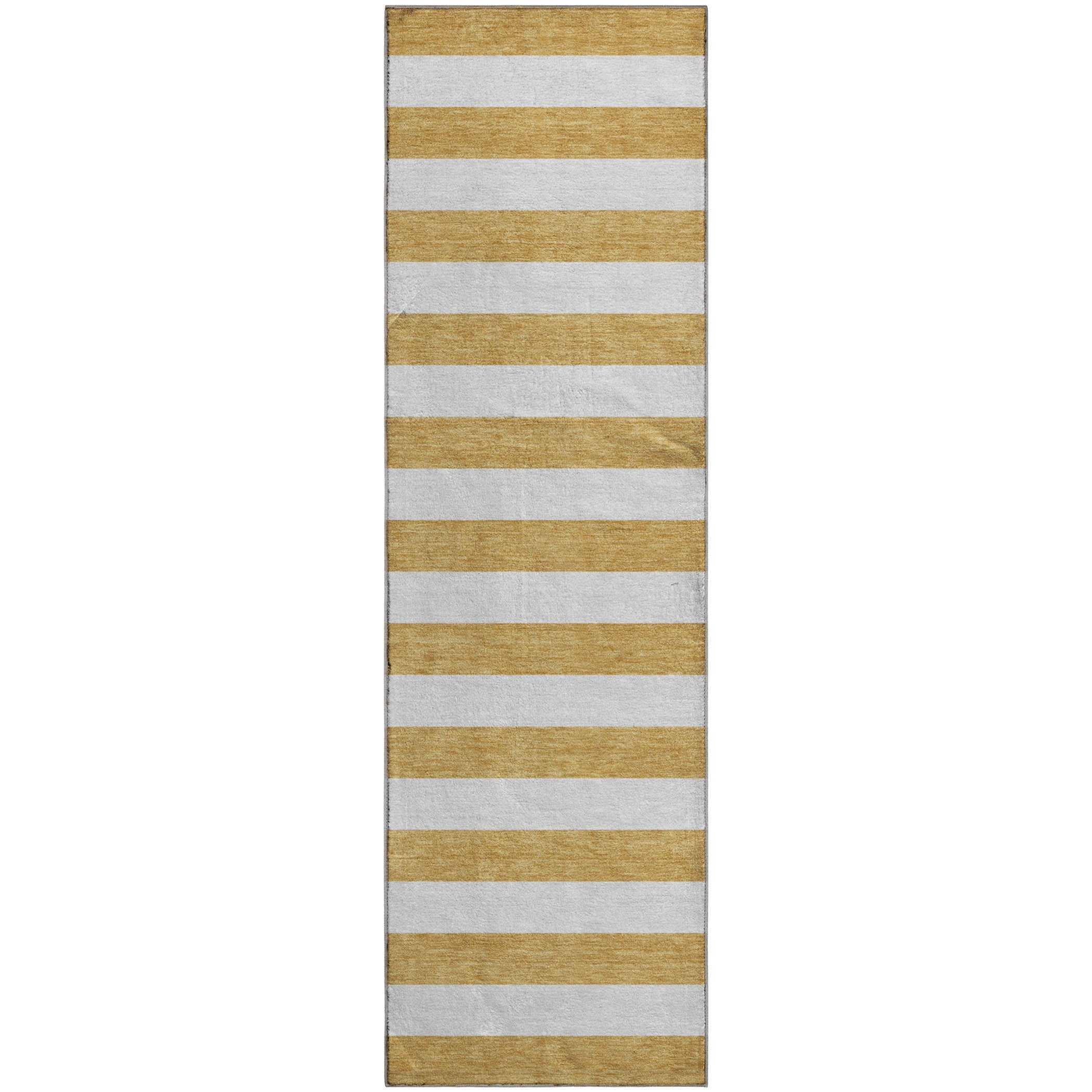 Budapest Machine Washable Transitional Gold Rug 2'3" x 7'6" #shape_Runner