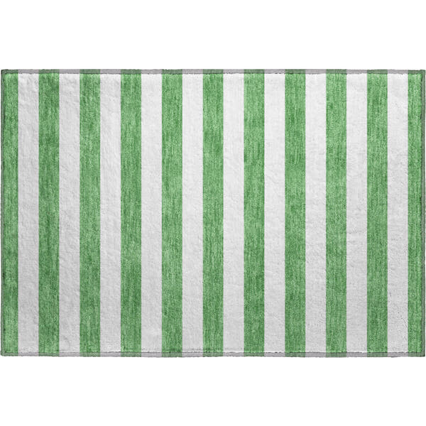 Budapest Machine Washable Transitional Green Rug 1'8" x 2'6"