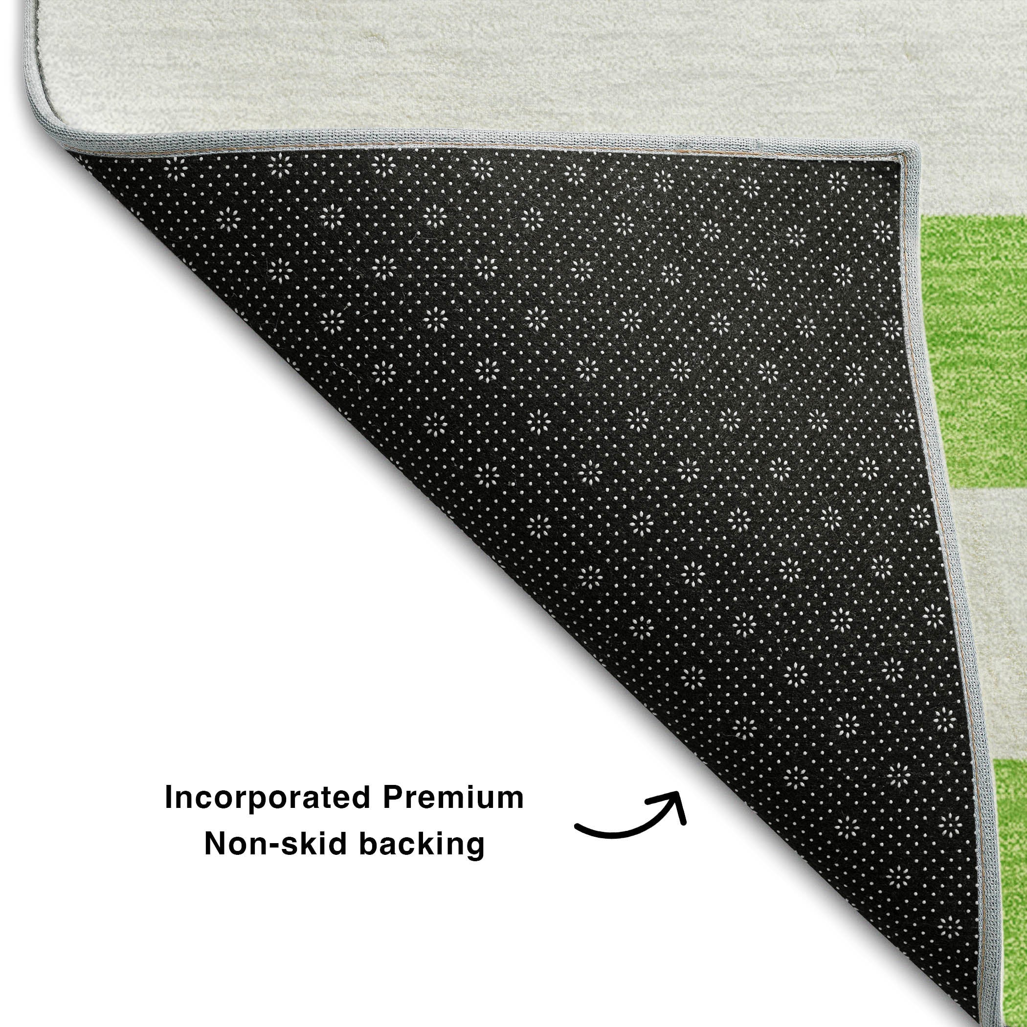 Budapest Machine Washable Transitional Lime Green Rug 1'8" x 2'6" #shape_Rectangle