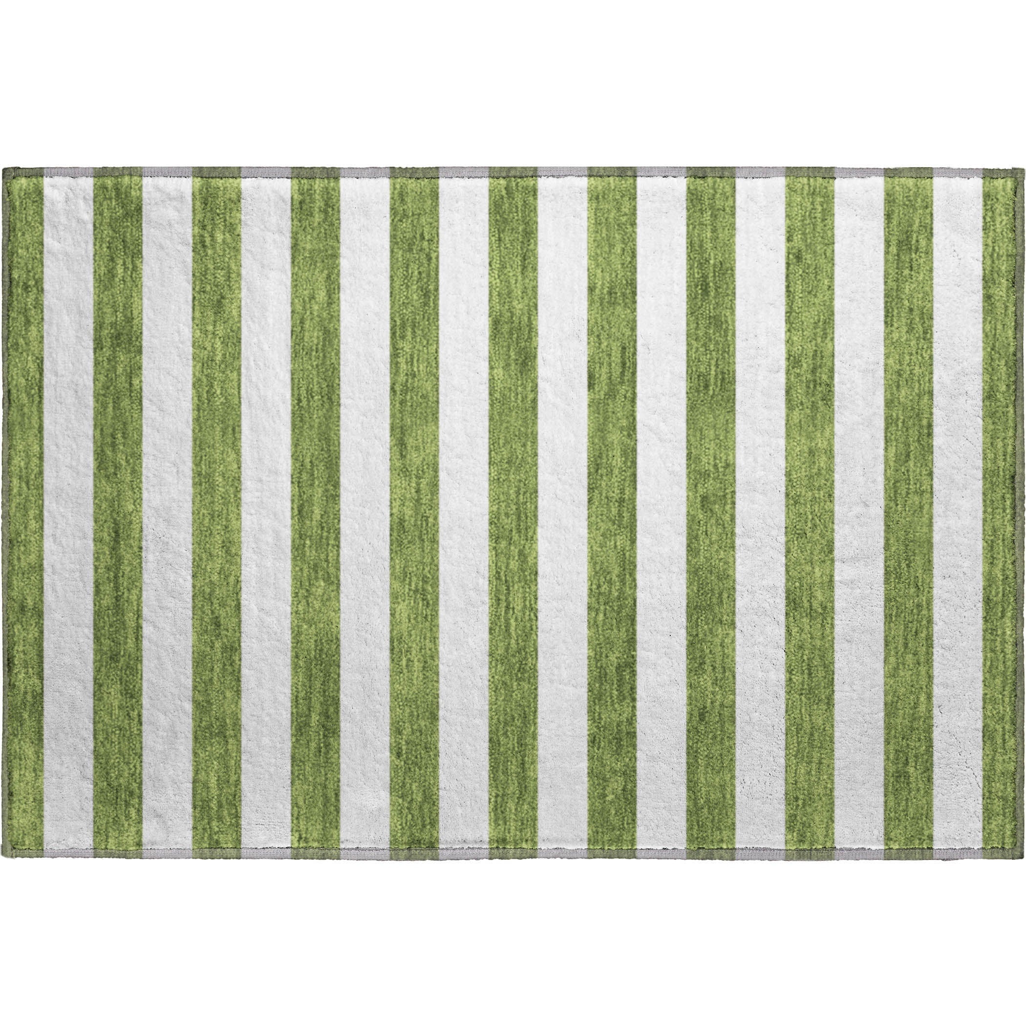 Budapest Machine Washable Transitional Olive Green Rug 1'8" x 2'6" #shape_Rectangle