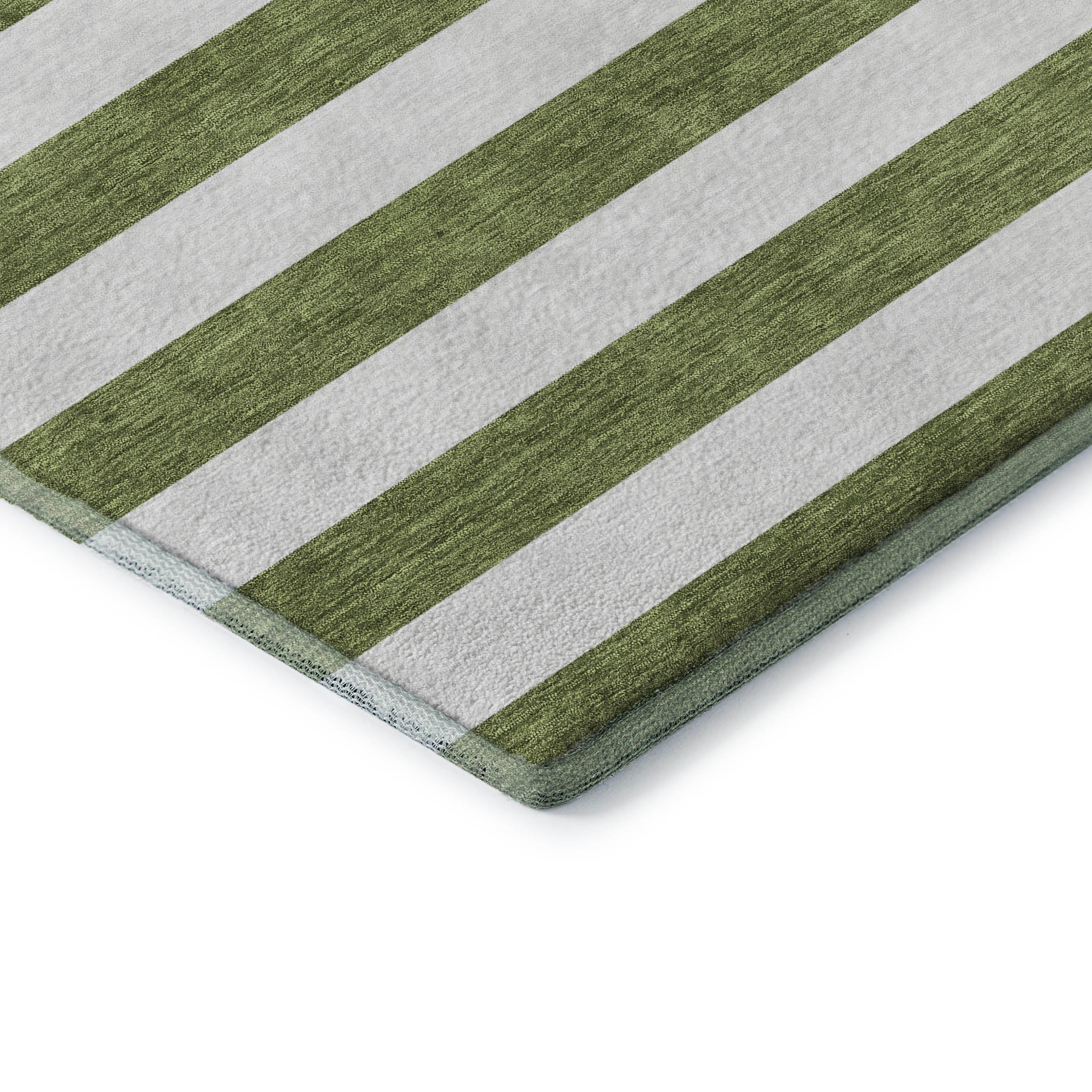 Budapest Machine Washable Transitional Olive Green Rug 1'8" x 2'6" #shape_Rectangle