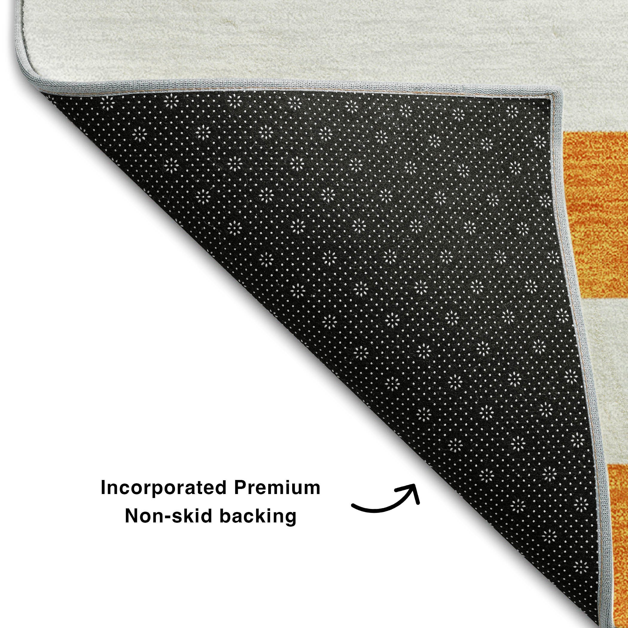 Budapest Machine Washable Transitional Orange Rug 1'8" x 2'6" #shape_Rectangle