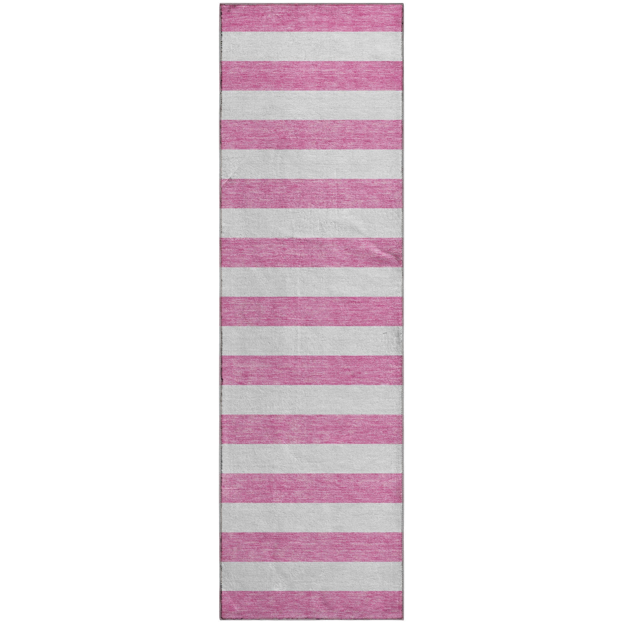 Budapest Machine Washable Transitional Pink Rug 2'3" x 7'6" #shape_Runner
