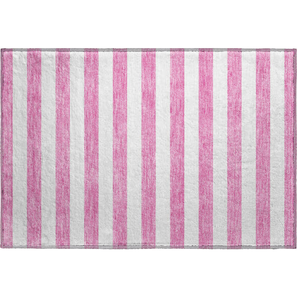 Budapest Machine Washable Transitional Pink Rug 1'8" x 2'6"