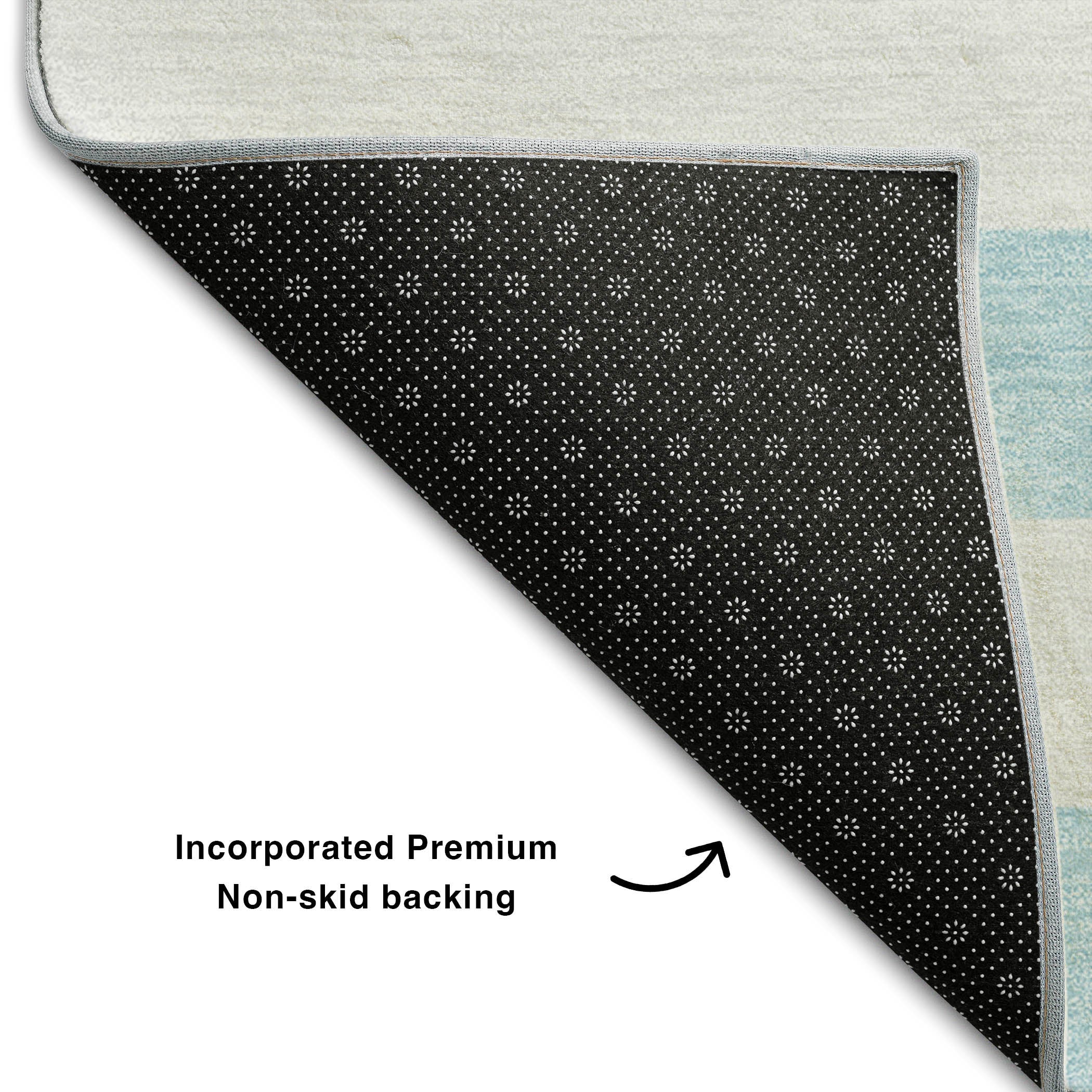 Budapest Machine Washable Transitional Sky Blue Rug 1'8" x 2'6" #shape_Rectangle