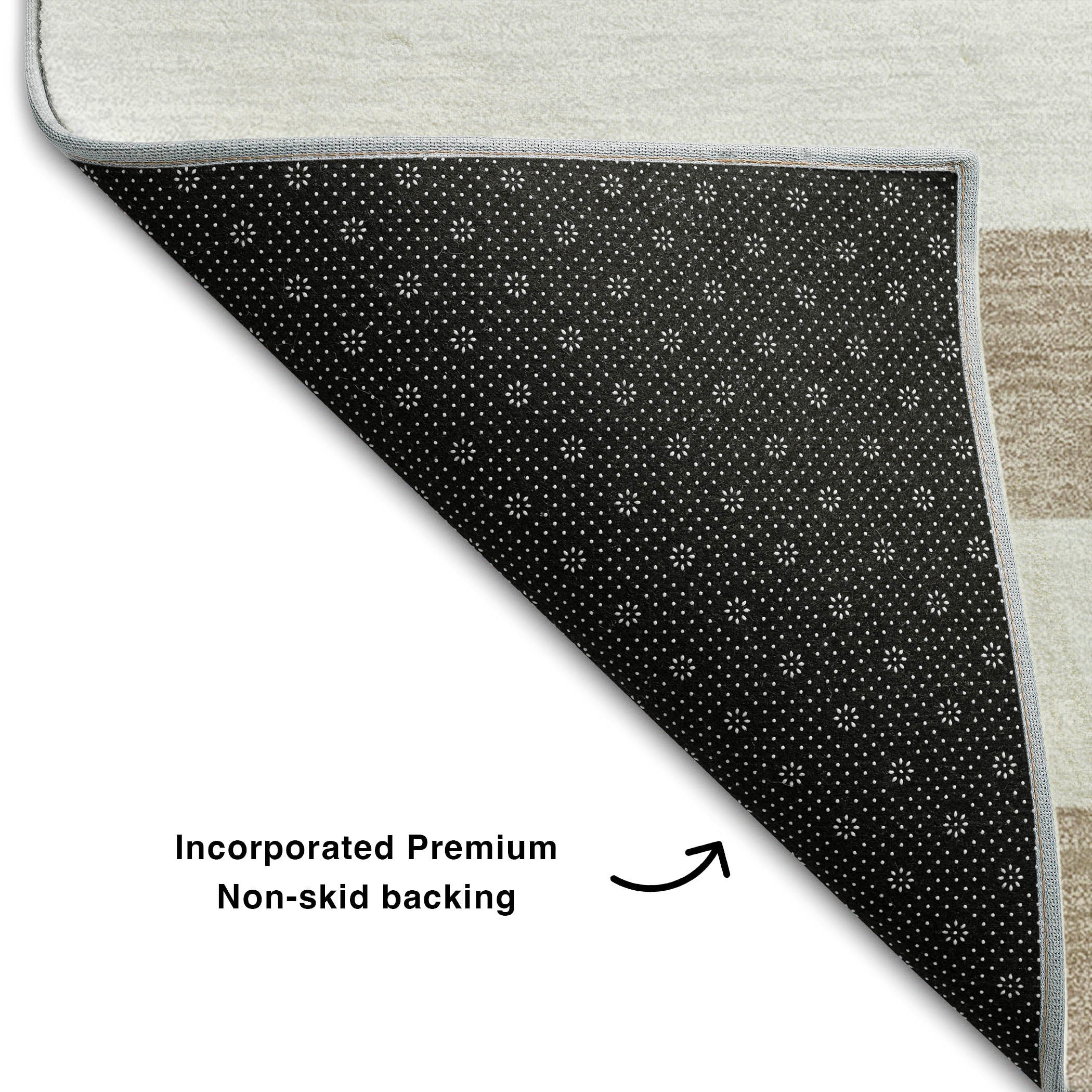 Budapest Machine Washable Transitional Taupe Brown Rug 1'8" x 2'6" #shape_Rectangle