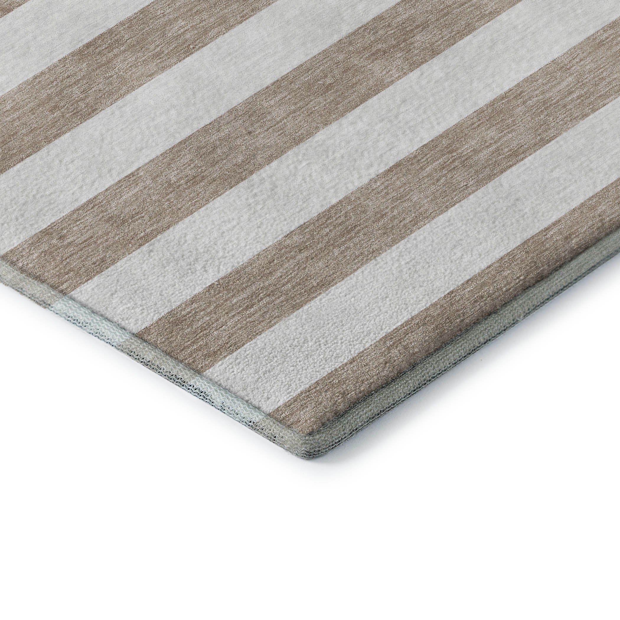 Budapest Machine Washable Transitional Taupe Brown Rug 1'8" x 2'6" #shape_Rectangle