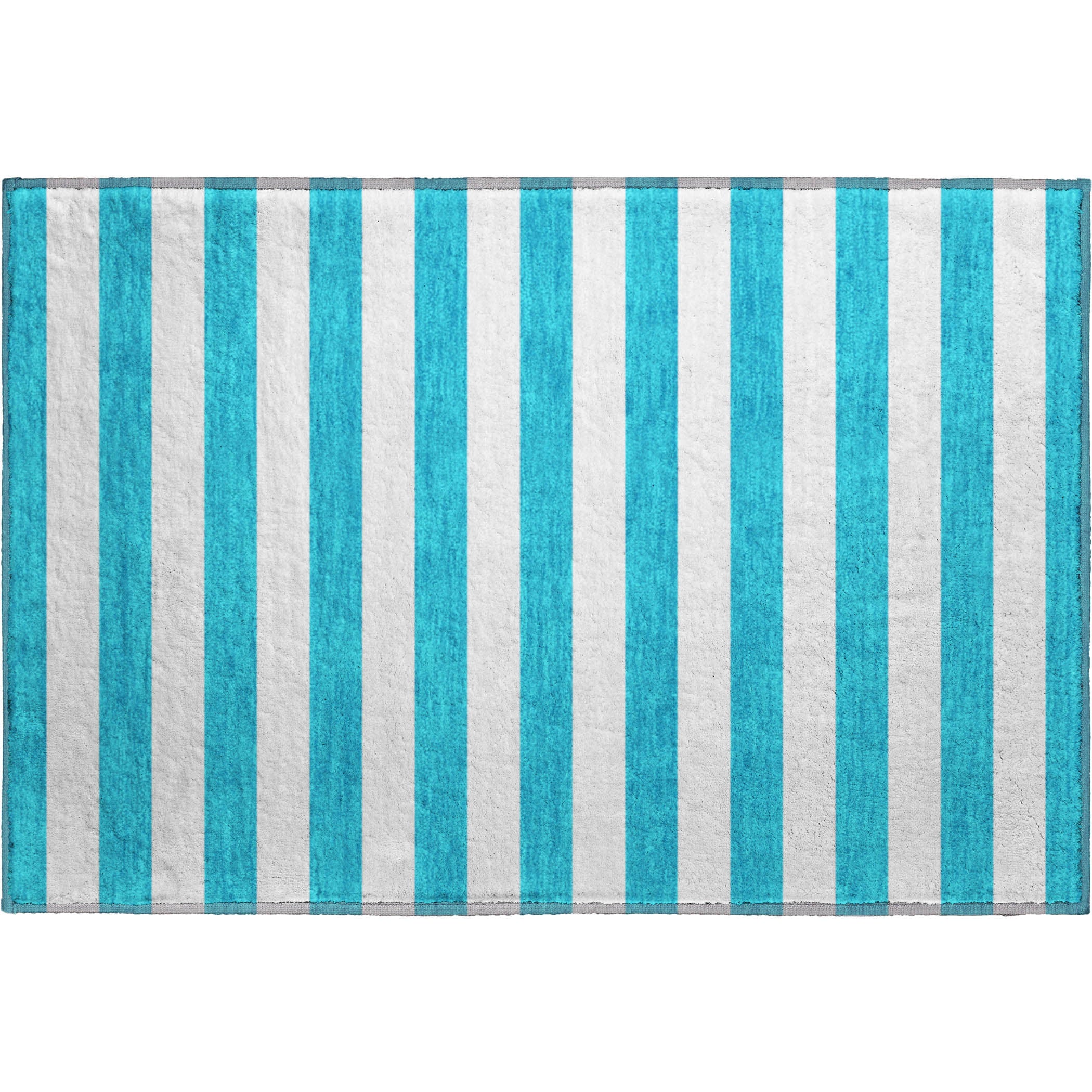 Budapest Machine Washable Transitional Teal Rug 1'8" x 2'6" #shape_Rectangle