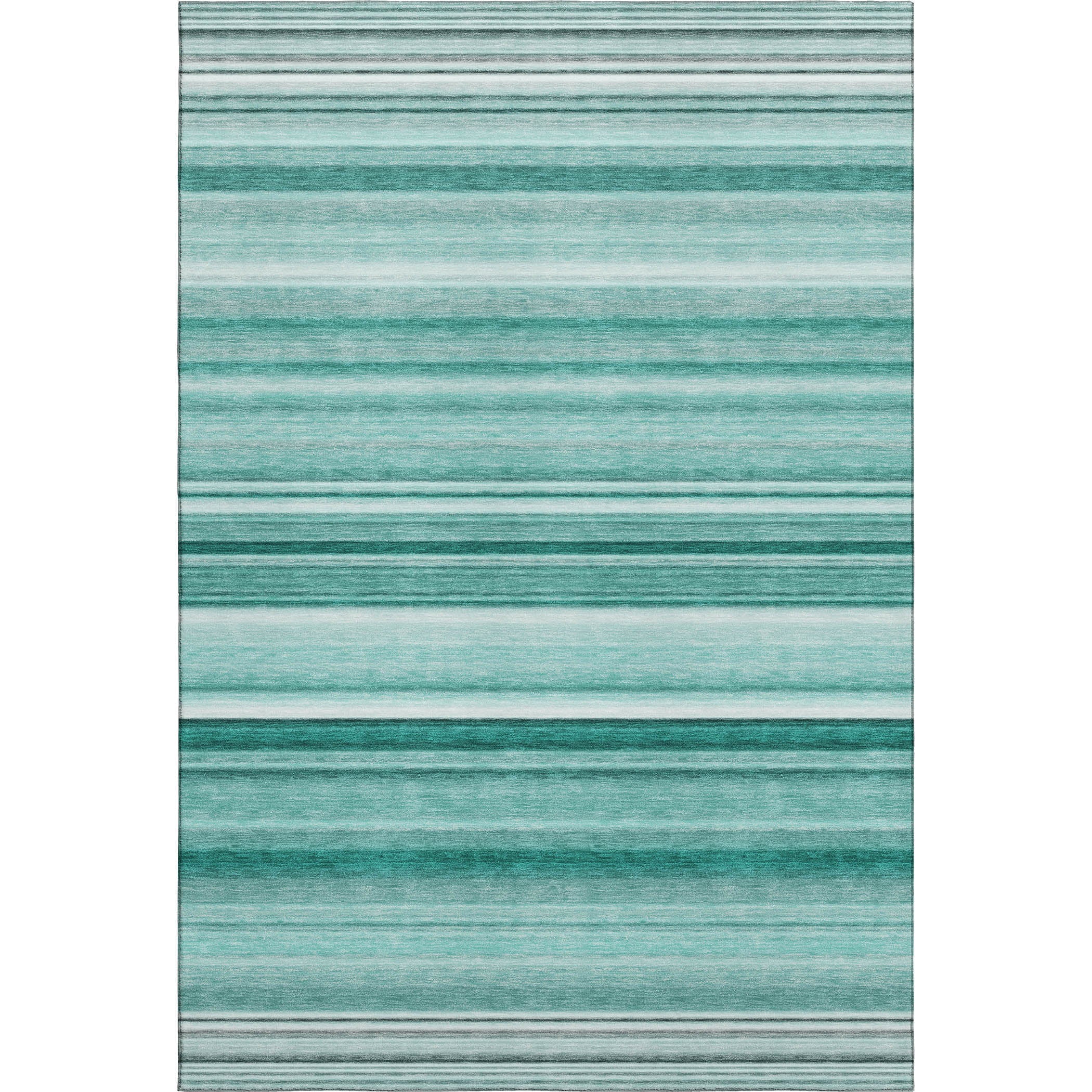 Antigua Machine Washable Transitional Aqua Teal Rug 2'6" x 3'10" #shape_Rectangle