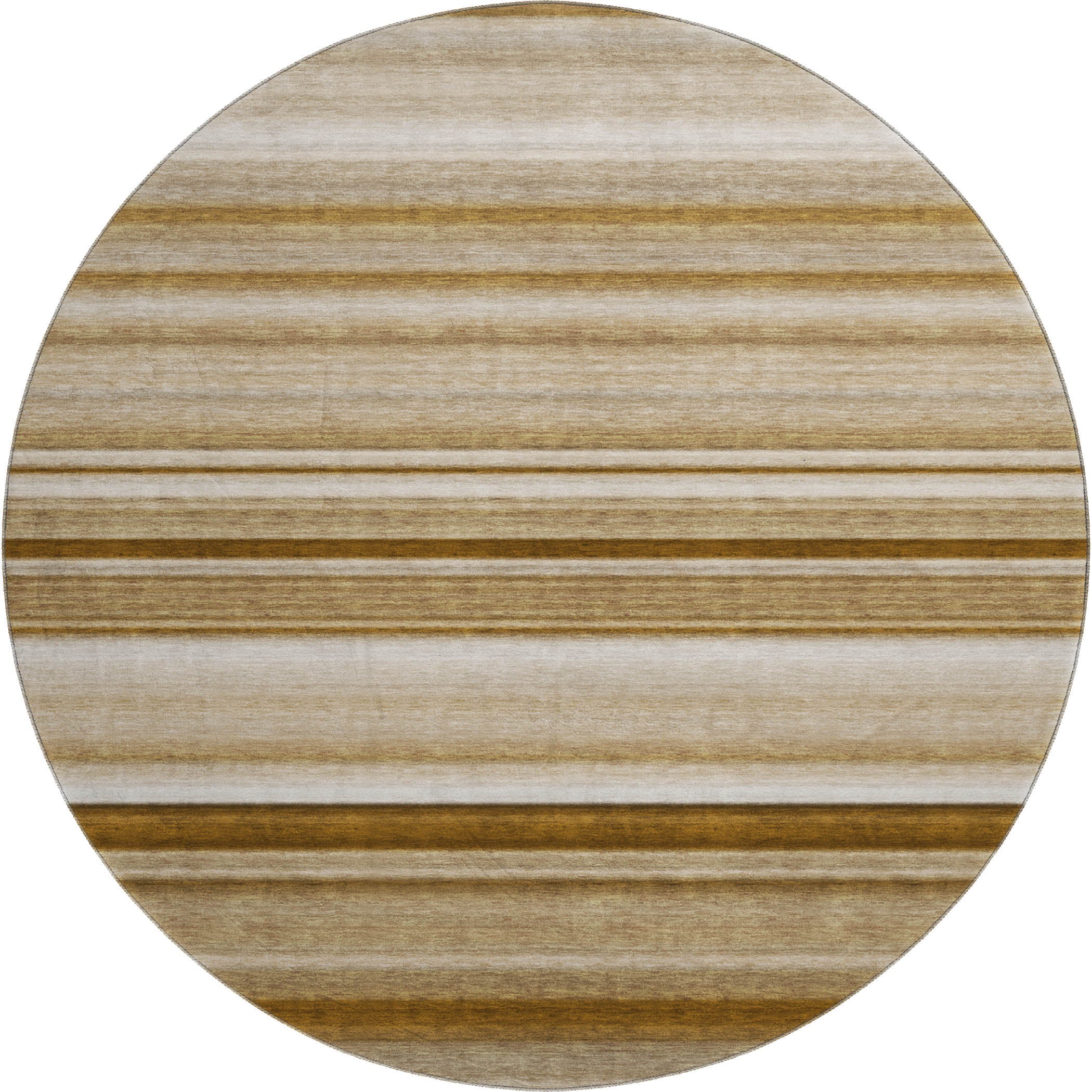 Antigua Machine Washable Transitional Chocolate Brown Rug 8' x 8' #shape_Round