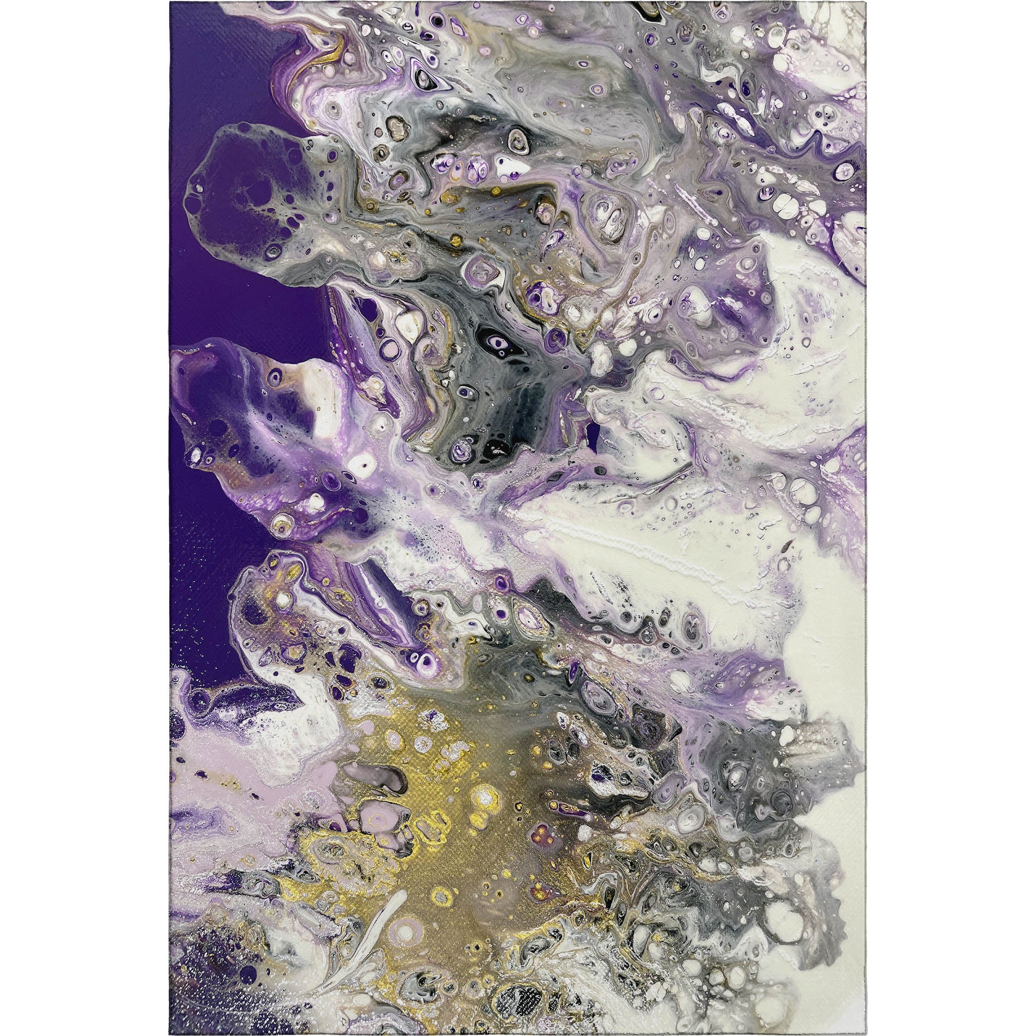 Nairobi Machine Washable Contemporary Amethyst Purple Rug 2'6" x 3'10" #shape_Rectangle