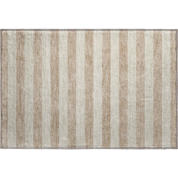 Dublin Machine Washable Transitional Beige Brown Rug 1'8" x 2'6"
