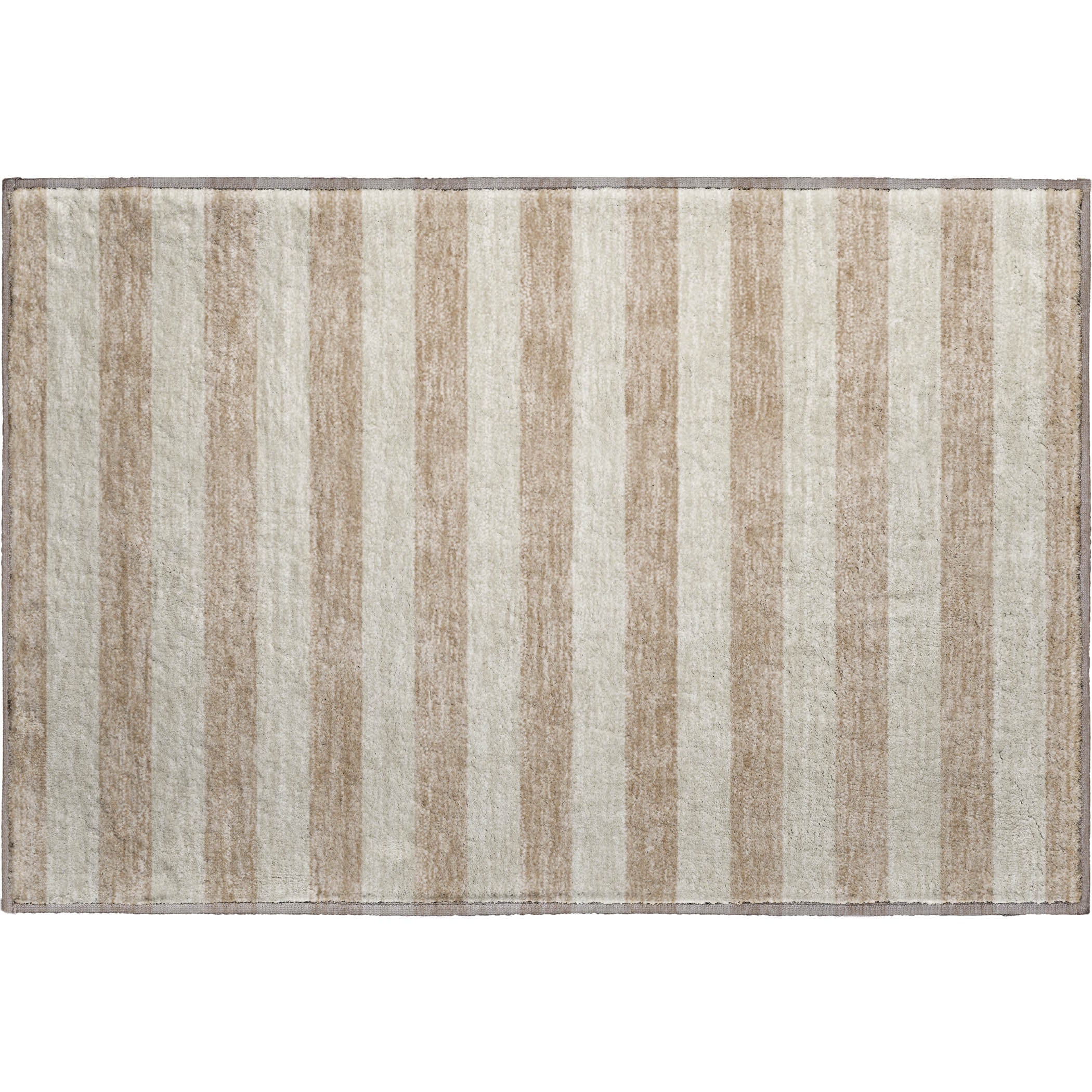 Dublin Machine Washable Transitional Beige Brown Rug 1'8" x 2'6" #shape_Rectangle