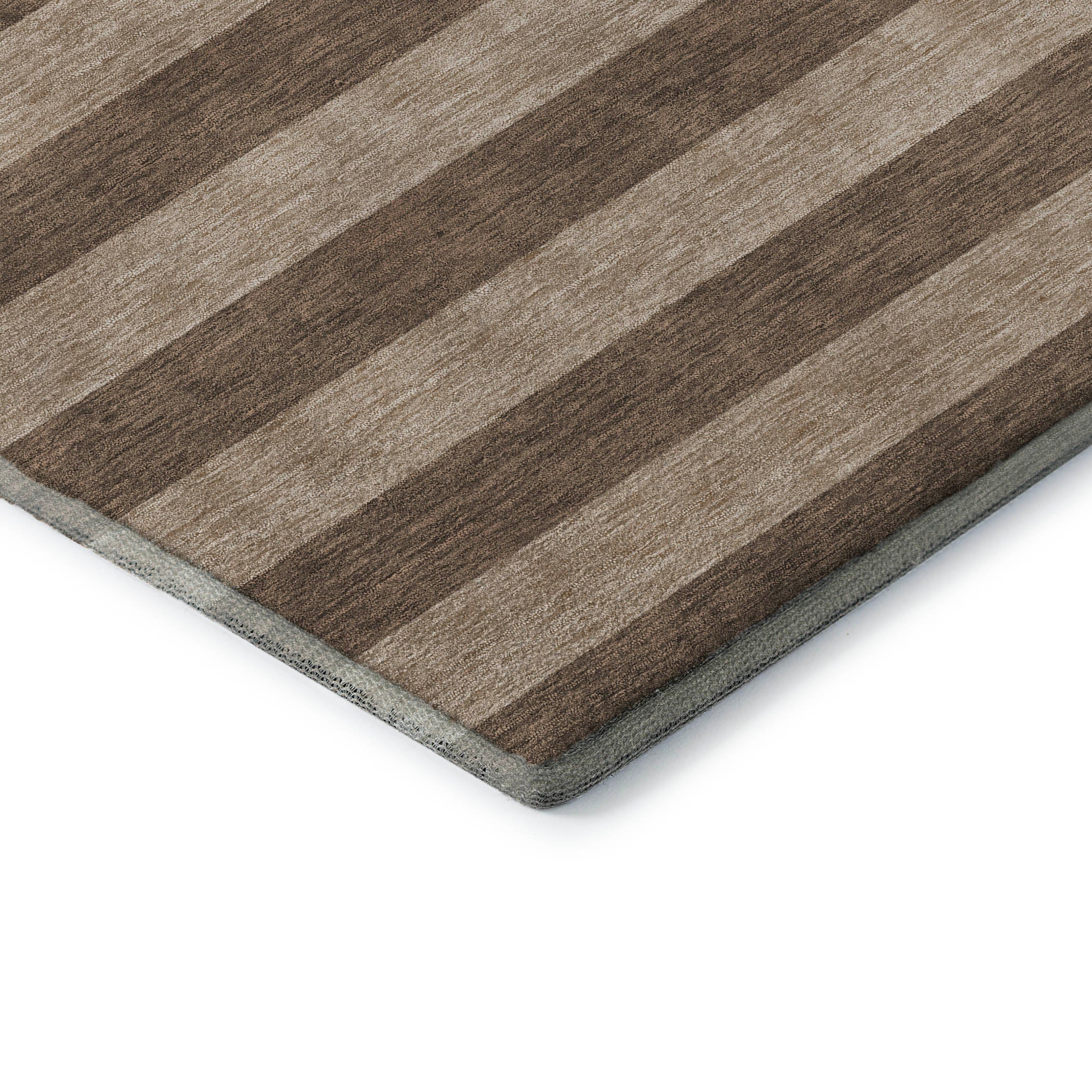 Dublin Machine Washable Transitional Coffee Brown Rug 1'8" x 2'6" #shape_Rectangle