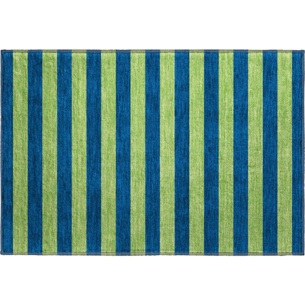 Dublin Machine Washable Transitional Navy Blue Rug 1'8" x 2'6"