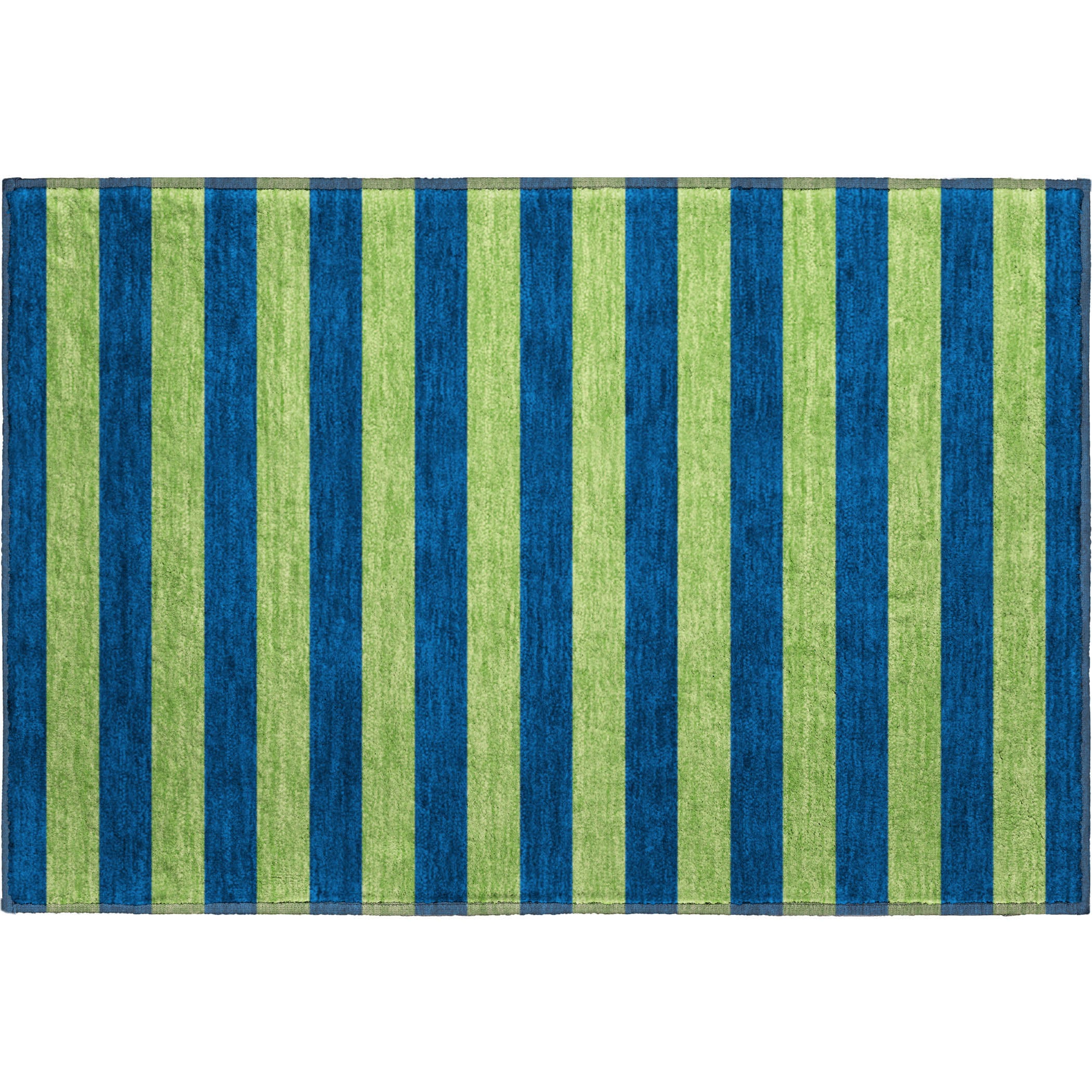 Dublin Machine Washable Transitional Navy Blue Rug 1'8" x 2'6" #shape_Rectangle