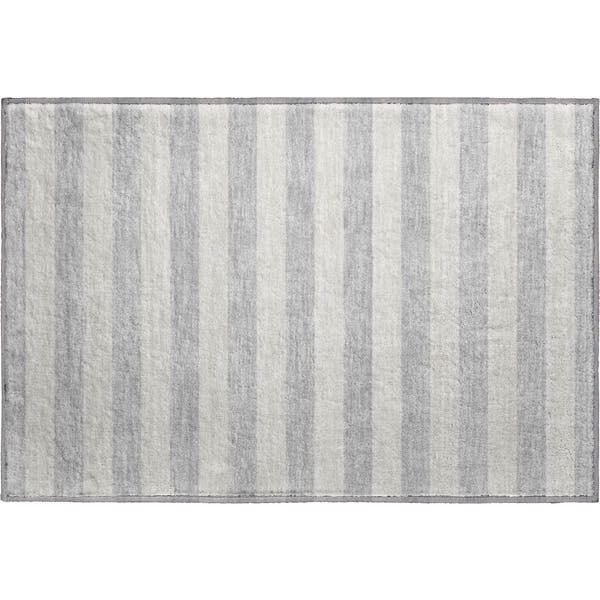 Dublin Machine Washable Transitional Pewter Gray Rug 1'8" x 2'6"