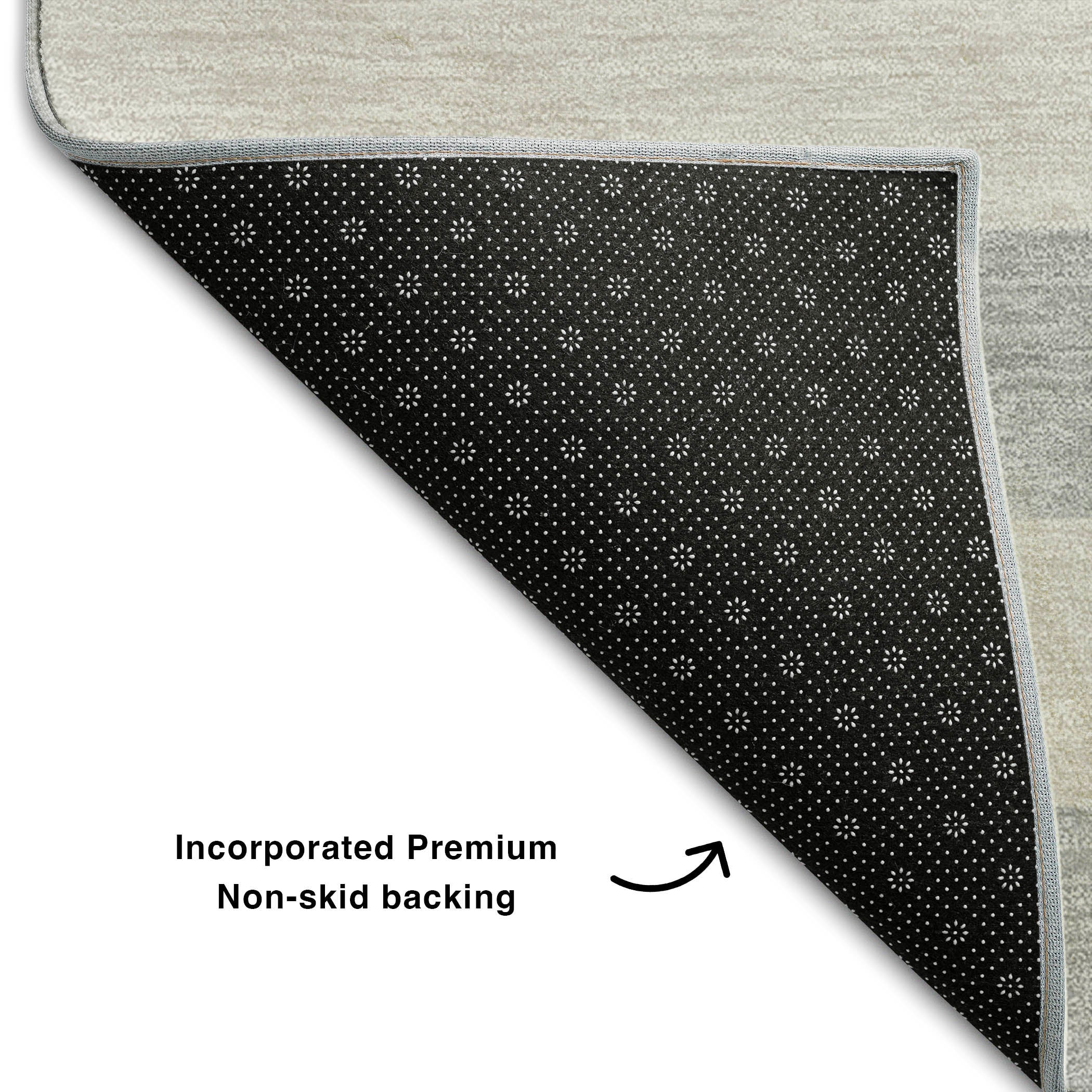 Dublin Machine Washable Transitional Pewter Gray Rug 1'8" x 2'6" #shape_Rectangle