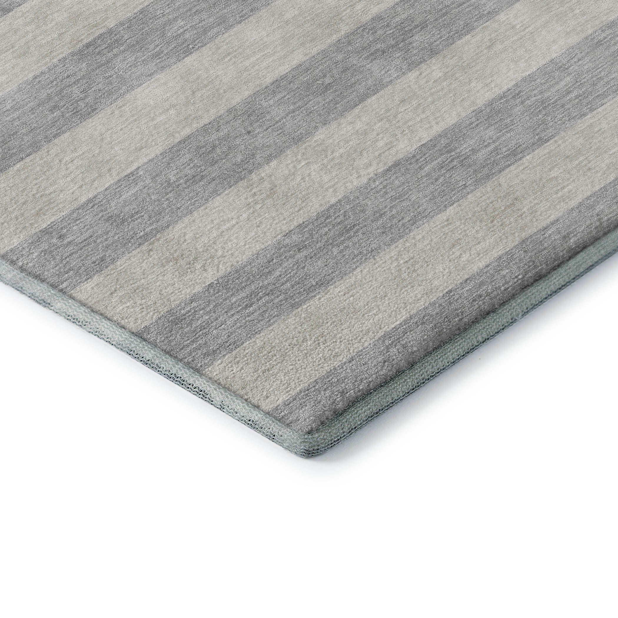 Dublin Machine Washable Transitional Pewter Gray Rug 1'8" x 2'6" #shape_Rectangle