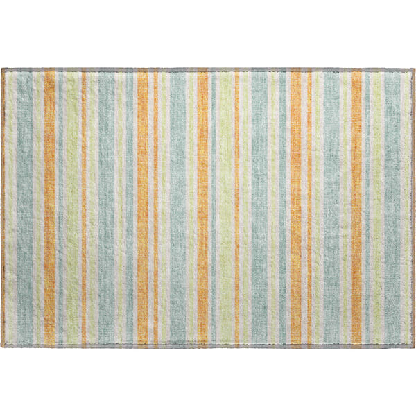Bogota Machine Washable Transitional Orange Rug 1'8" x 2'6"