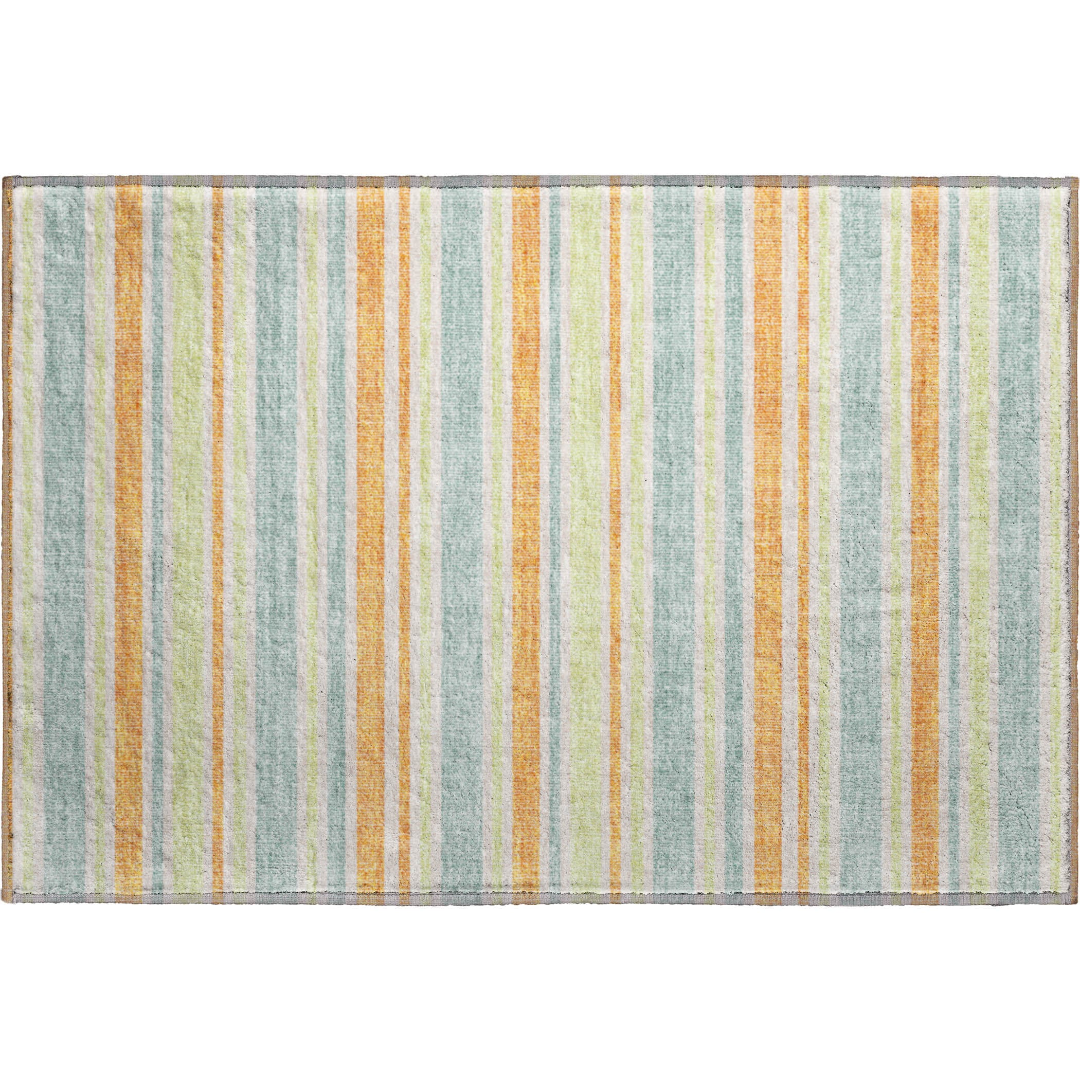 Bogota Machine Washable Transitional Orange Rug 1'8" x 2'6" #shape_Rectangle