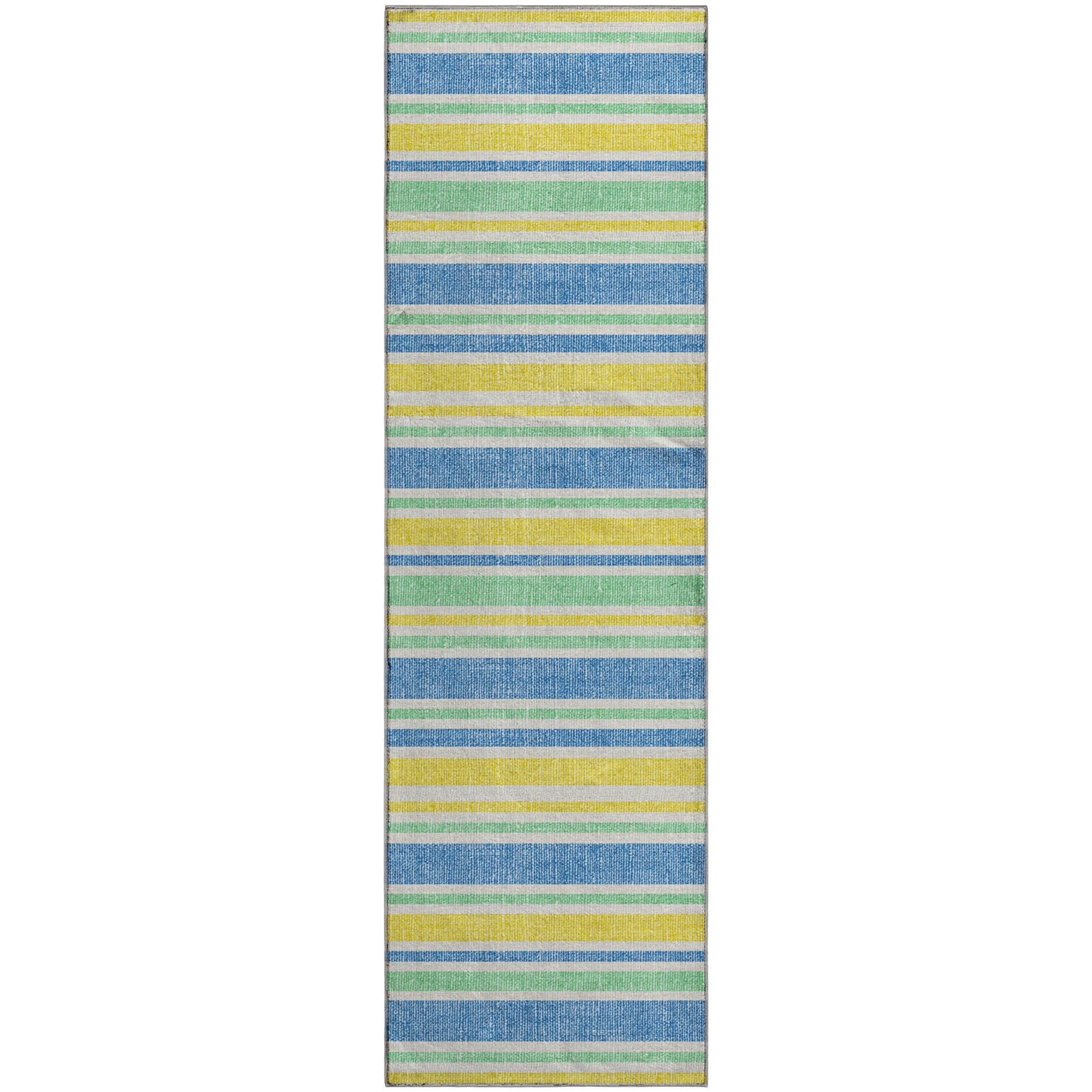 Bogota Machine Washable Transitional Yellow Gold Rug 2'3" x 7'6" #shape_Runner
