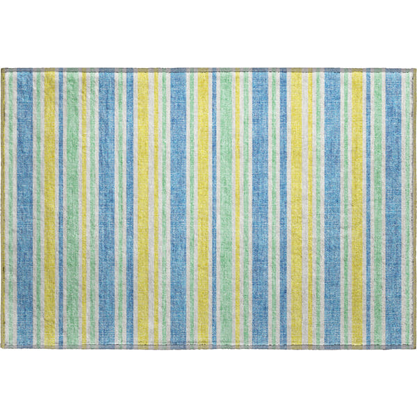 Bogota Machine Washable Transitional Yellow Gold Rug 1'8" x 2'6"