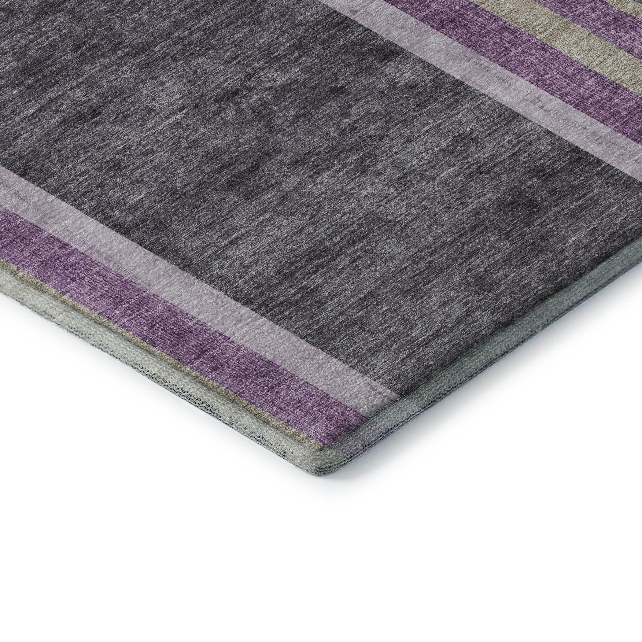 Vienna Machine Washable Transitional Purple Rug 1'8" x 2'6" #shape_Rectangle