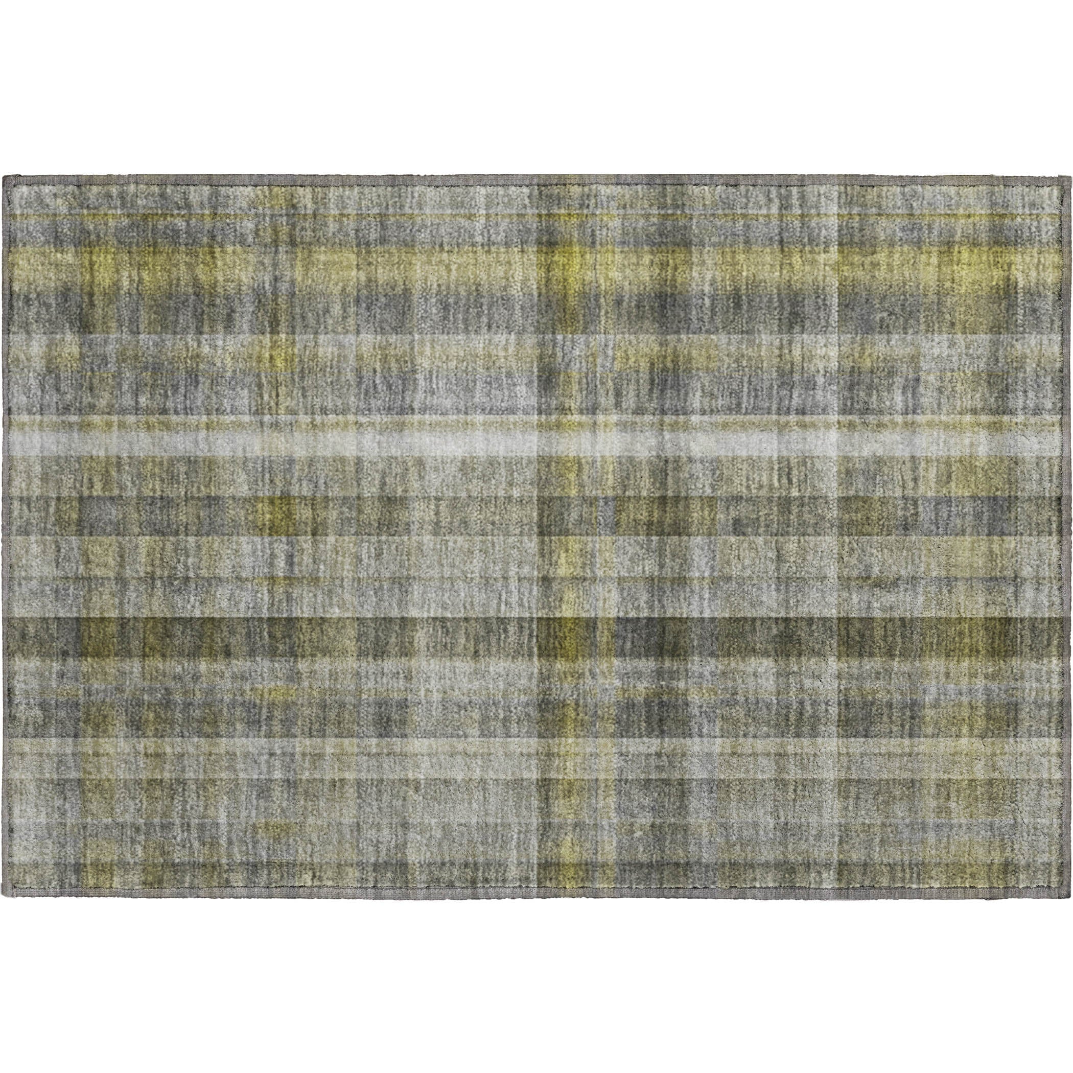 Mdina Machine Washable Transitional Gray Rug 1'8" x 2'6" #shape_Rectangle