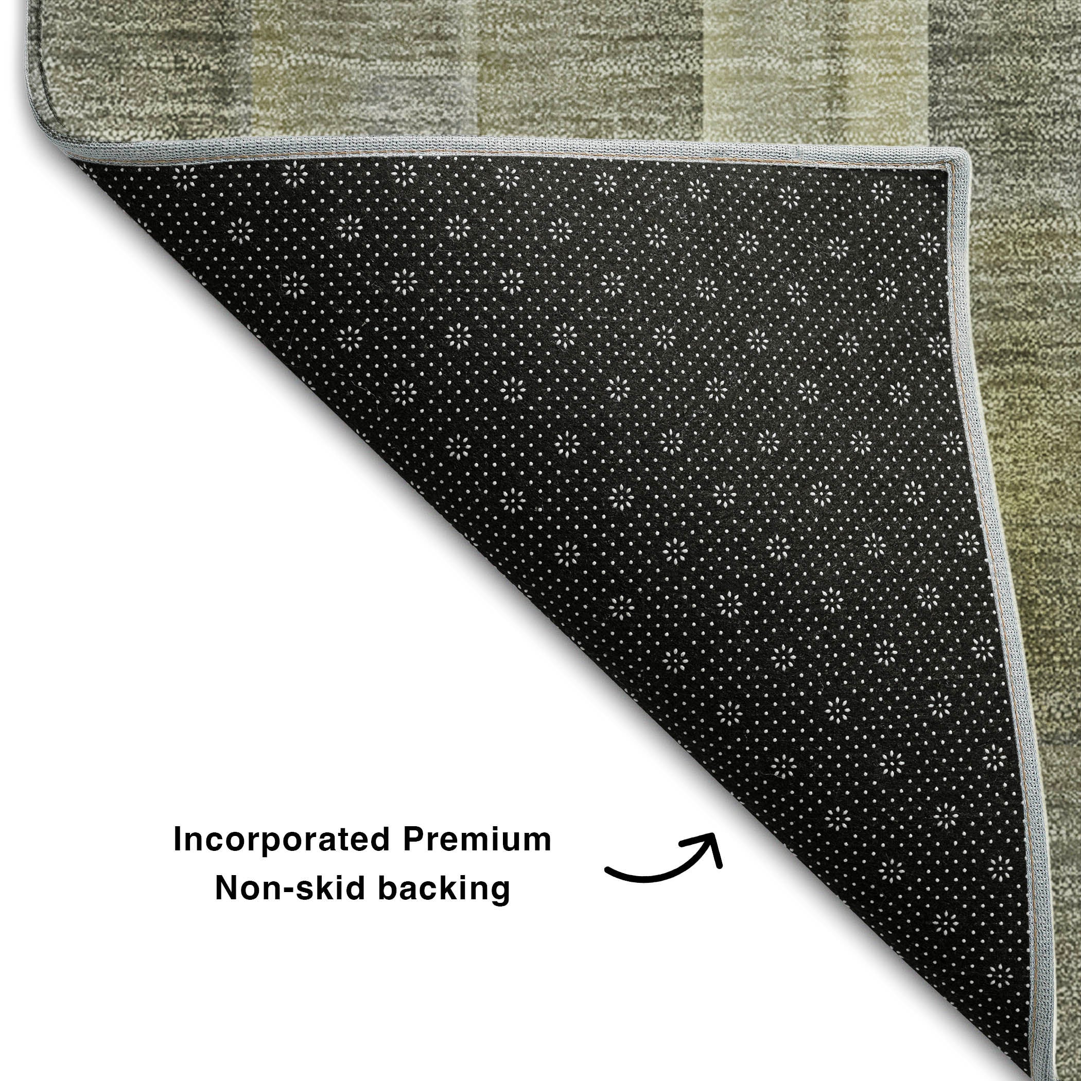 Mdina Machine Washable Transitional Gray Rug 1'8" x 2'6" #shape_Rectangle
