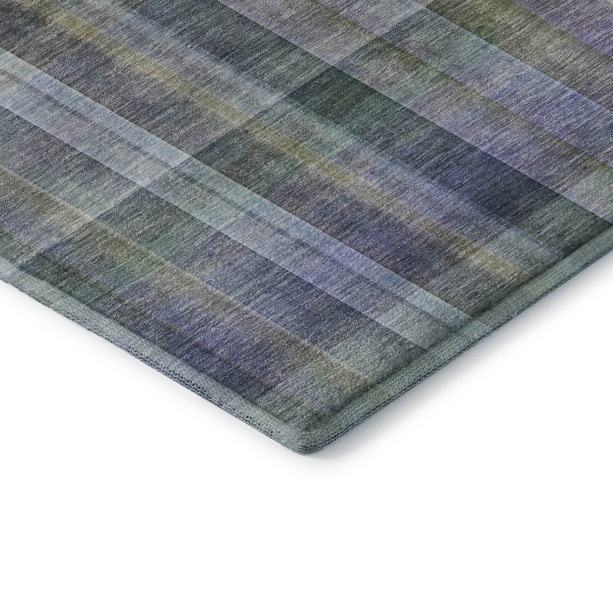 Mdina Machine Washable Transitional Green Rug 1'8" x 2'6" #shape_Rectangle