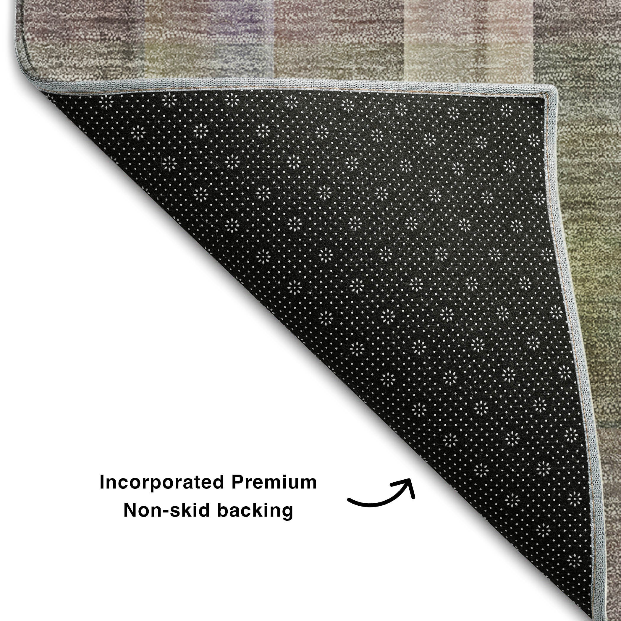 Mdina Machine Washable Transitional Pewter Gray Rug 1'8" x 2'6" #shape_Rectangle