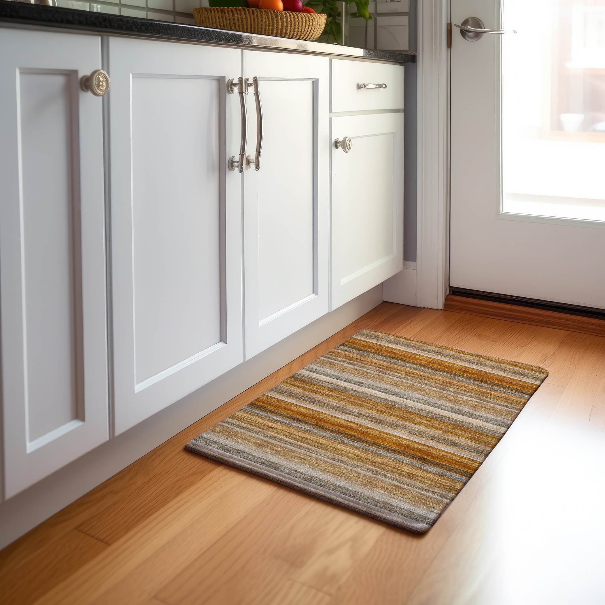 Chiang Mai Machine Washable Transitional Paprika Orange Rug 1'8" x 2'6" #shape_Rectangle