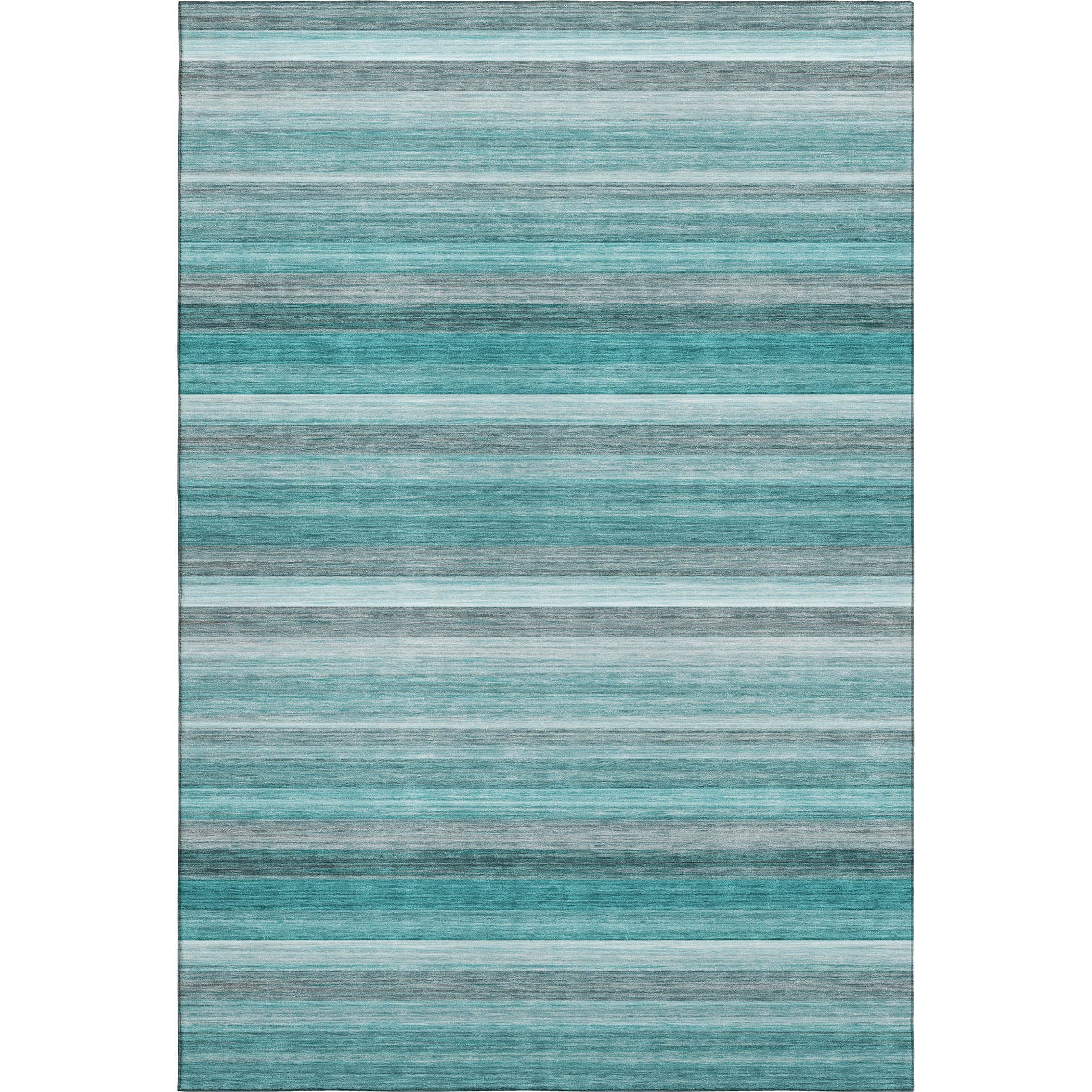 Chiang Mai Machine Washable Transitional Teal Rug 2'6" x 3'10" #shape_Rectangle