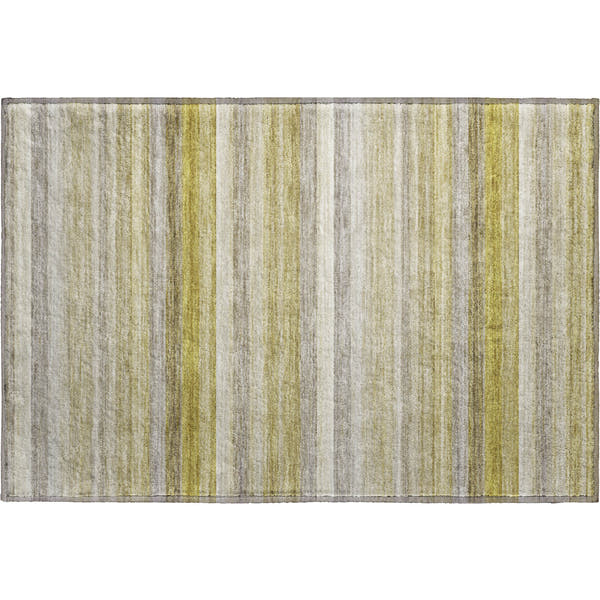 Chiang Mai Machine Washable Transitional Wheat Gold Rug 1'8" x 2'6"