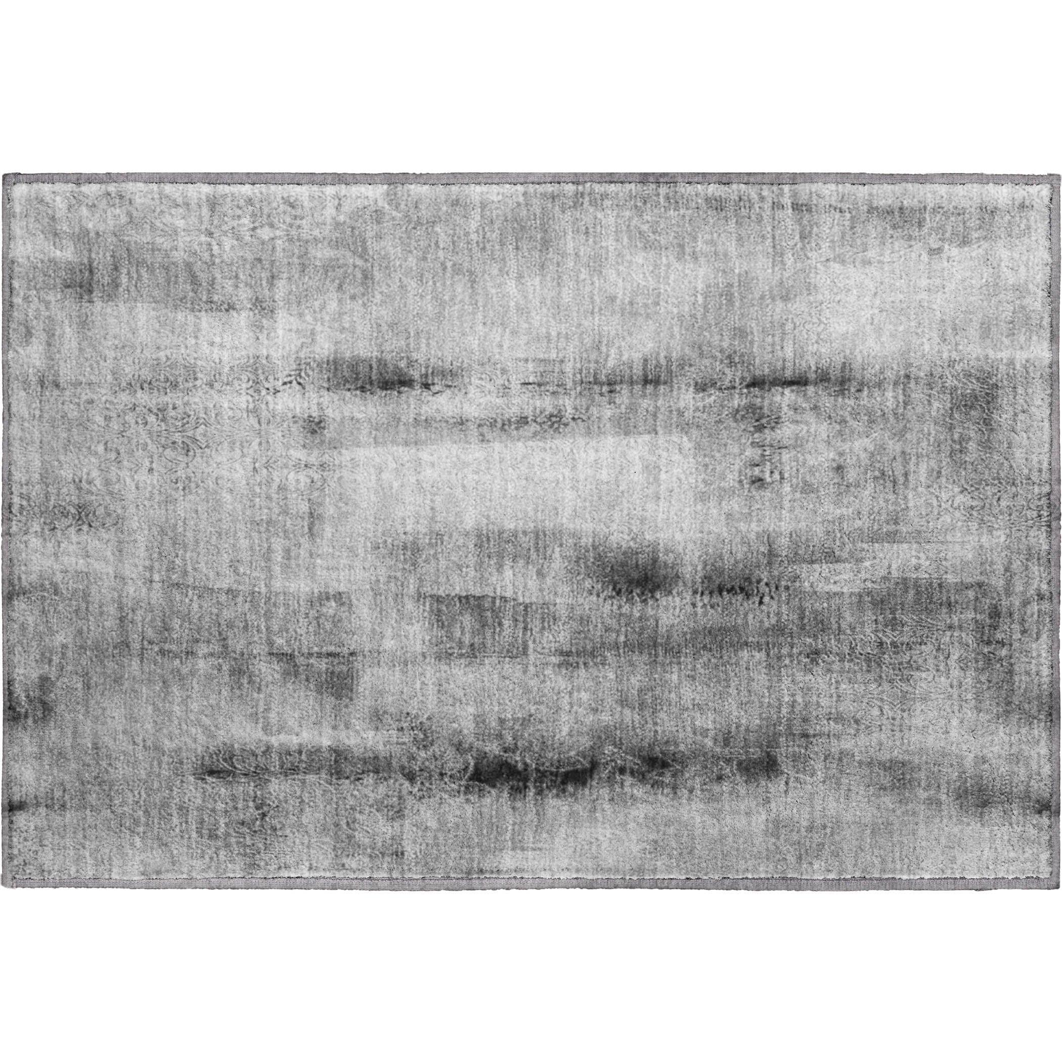 Bogota Machine Washable Transitional Gray Rug 1'8" x 2'6" #shape_Rectangle