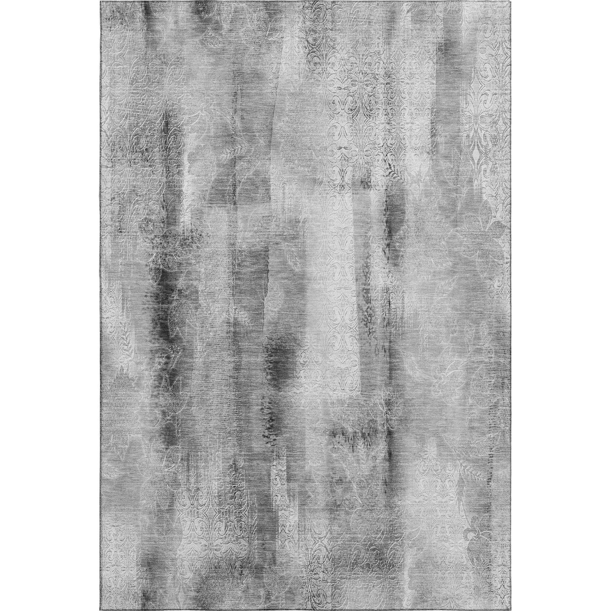 Bogota Machine Washable Transitional Gray Rug 2'6" x 3'10" #shape_Rectangle