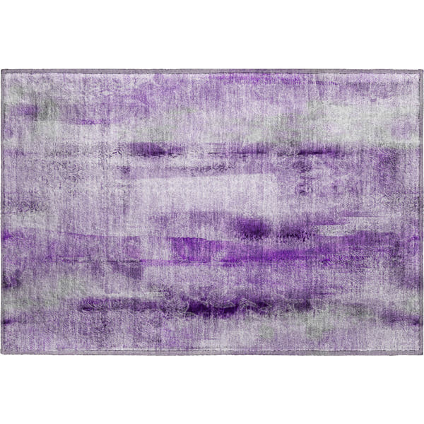 Bogota Machine Washable Transitional Purple Rug 1'8" x 2'6"