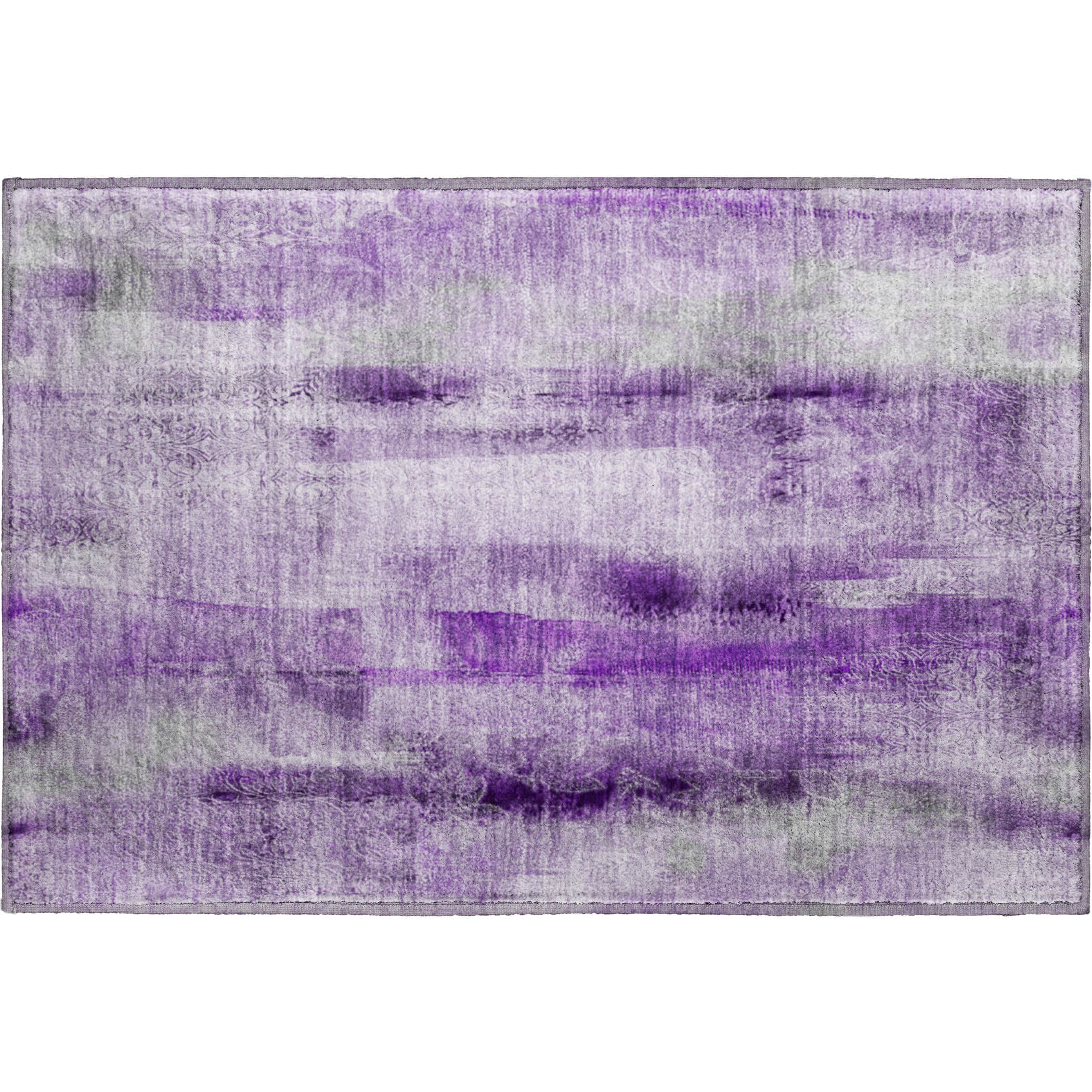 Bogota Machine Washable Transitional Purple Rug 1'8" x 2'6" #shape_Rectangle