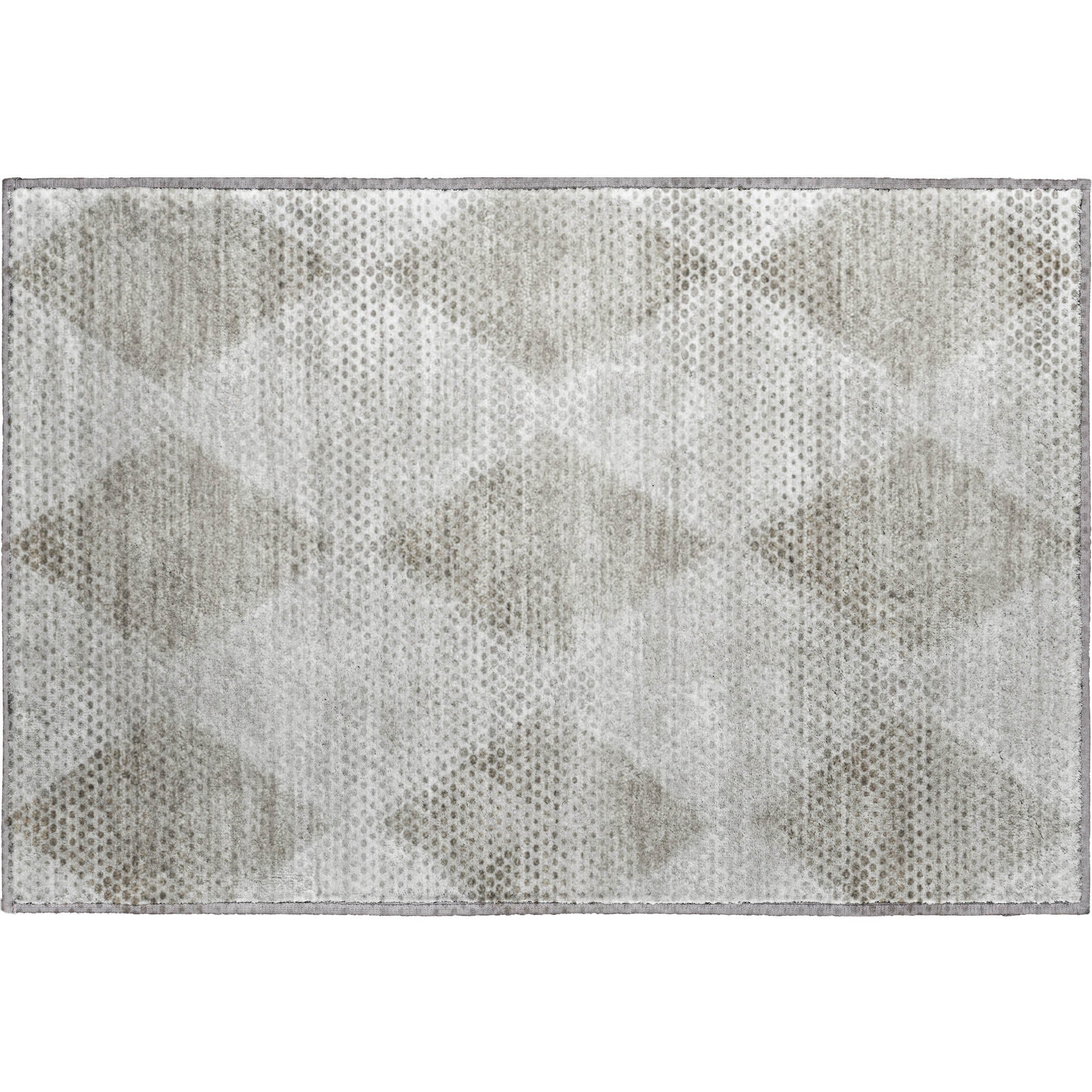 Kyoto Machine Washable Transitional Gray Rug 1'8" x 2'6" #shape_Rectangle