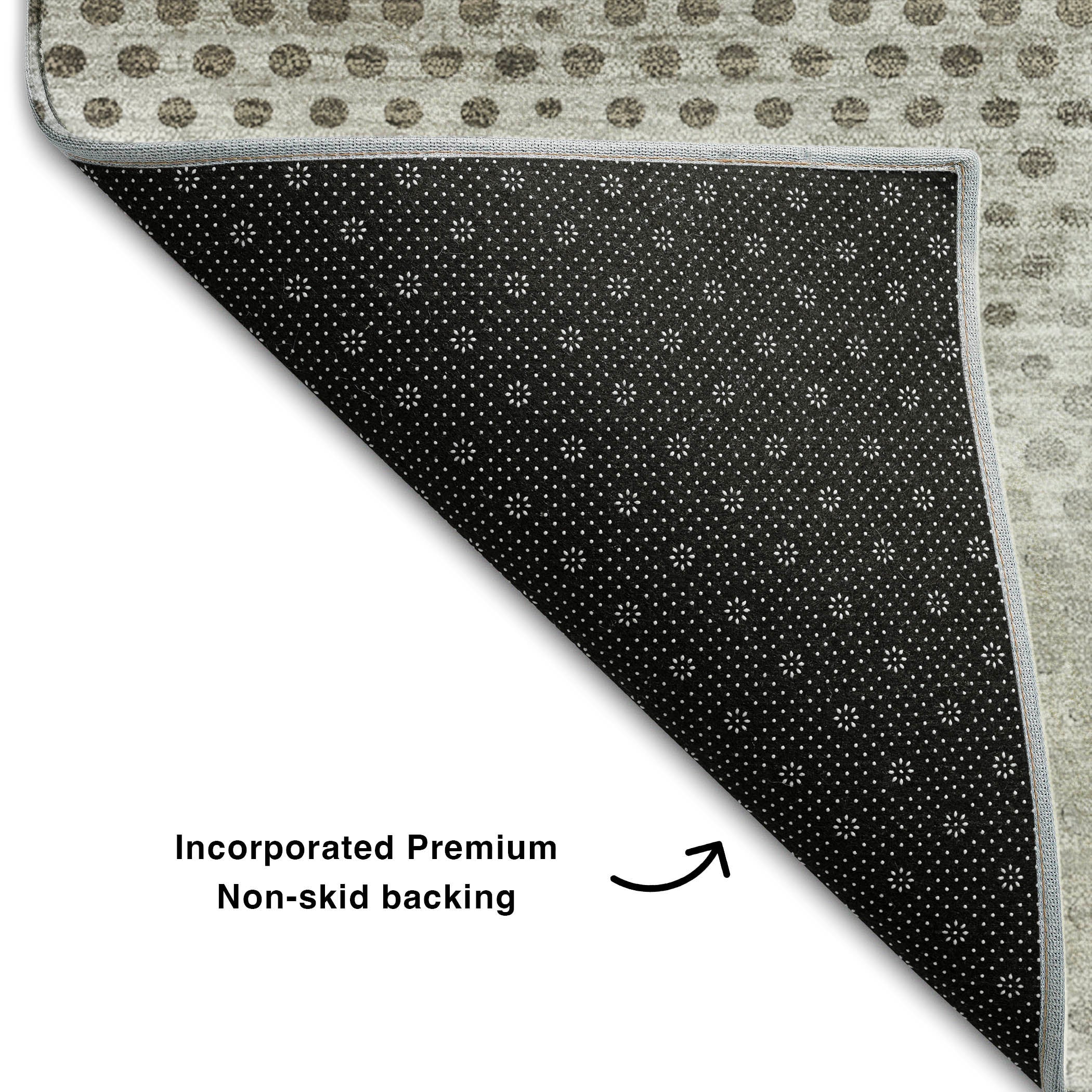 Kyoto Machine Washable Transitional Gray Rug 1'8" x 2'6" #shape_Rectangle
