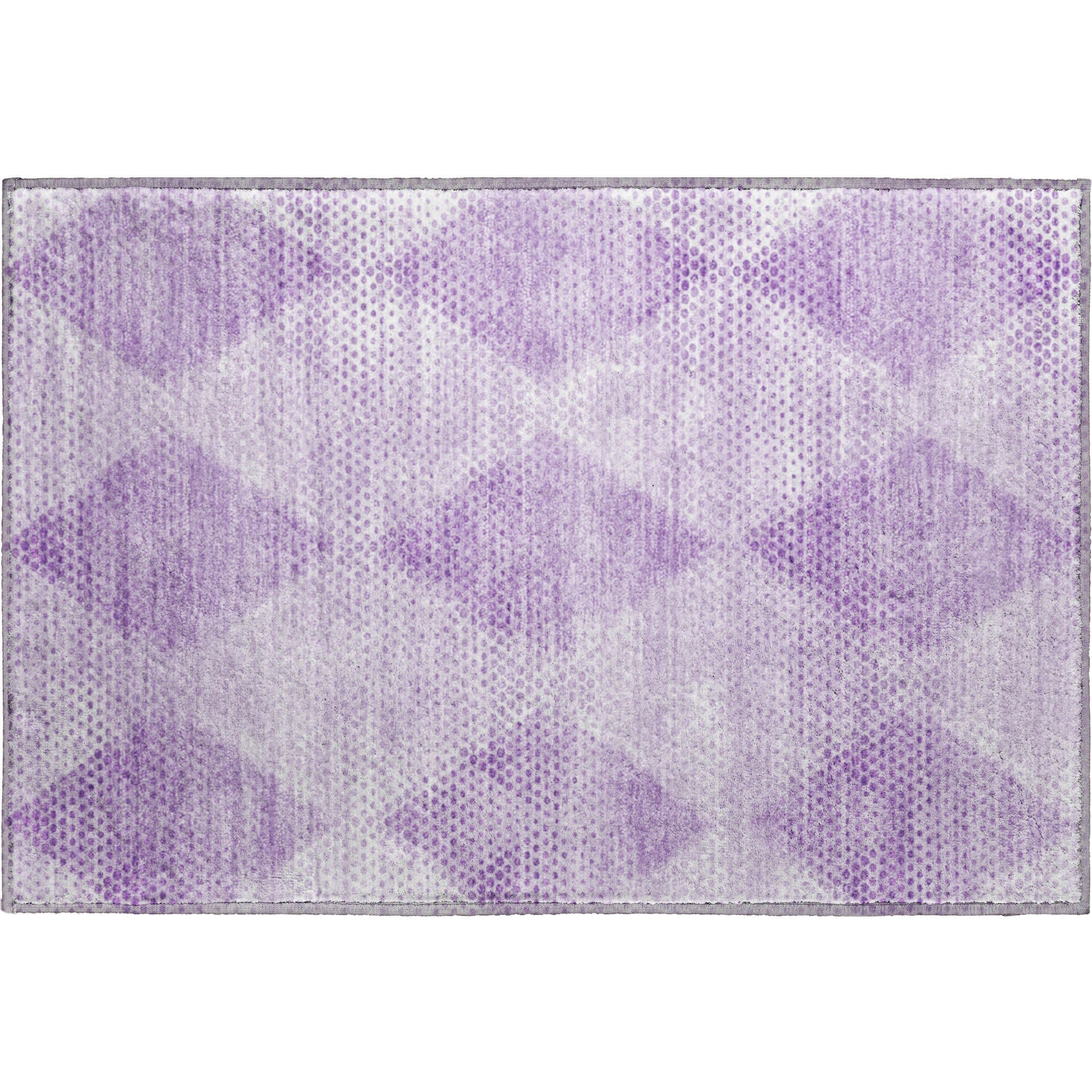 Kyoto Machine Washable Transitional Lavender Purple Rug 1'8" x 2'6" #shape_Rectangle