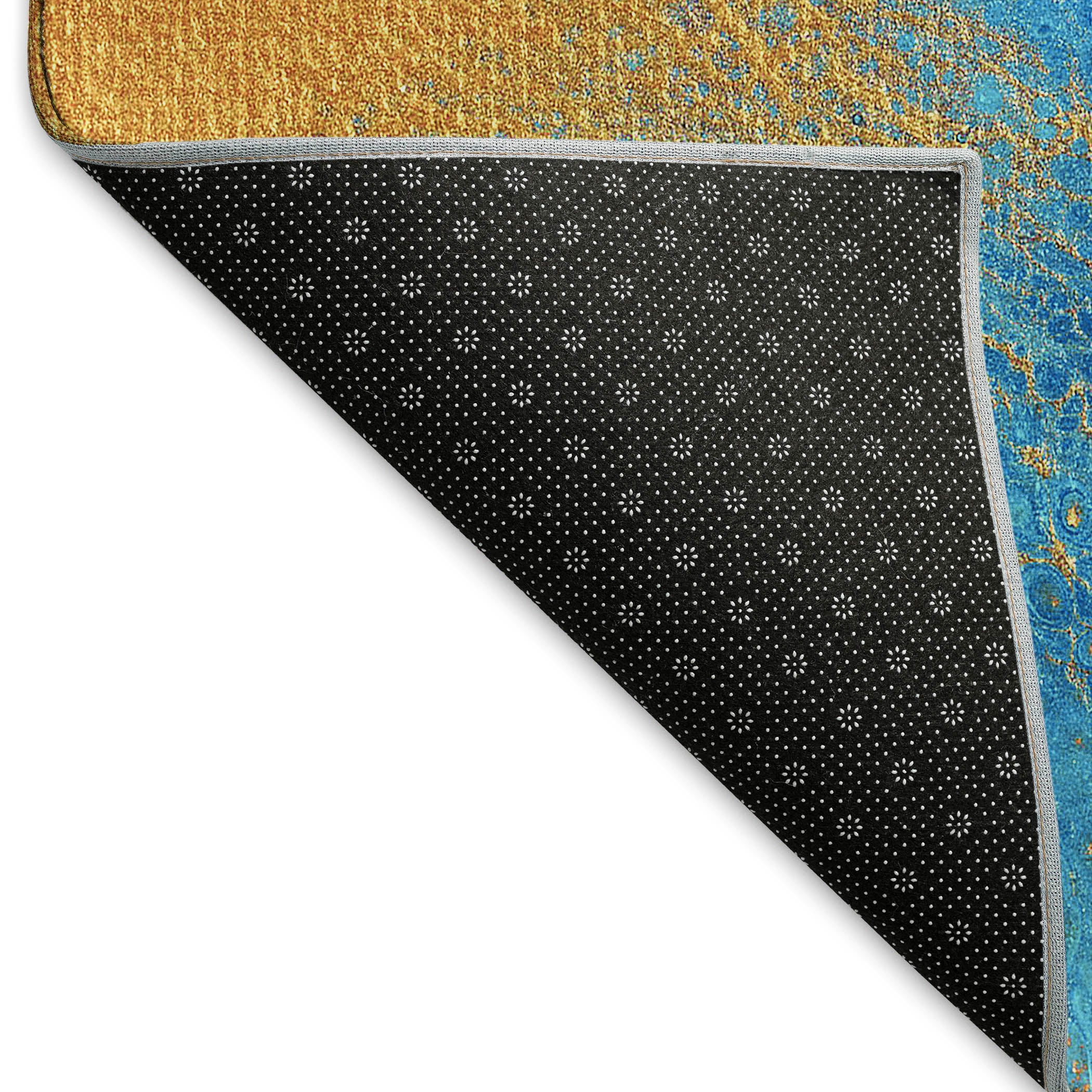Tallinn Machine Washable Contemporary Cobalt Blue Rug 1'8" x 2'6" #shape_Rectangle