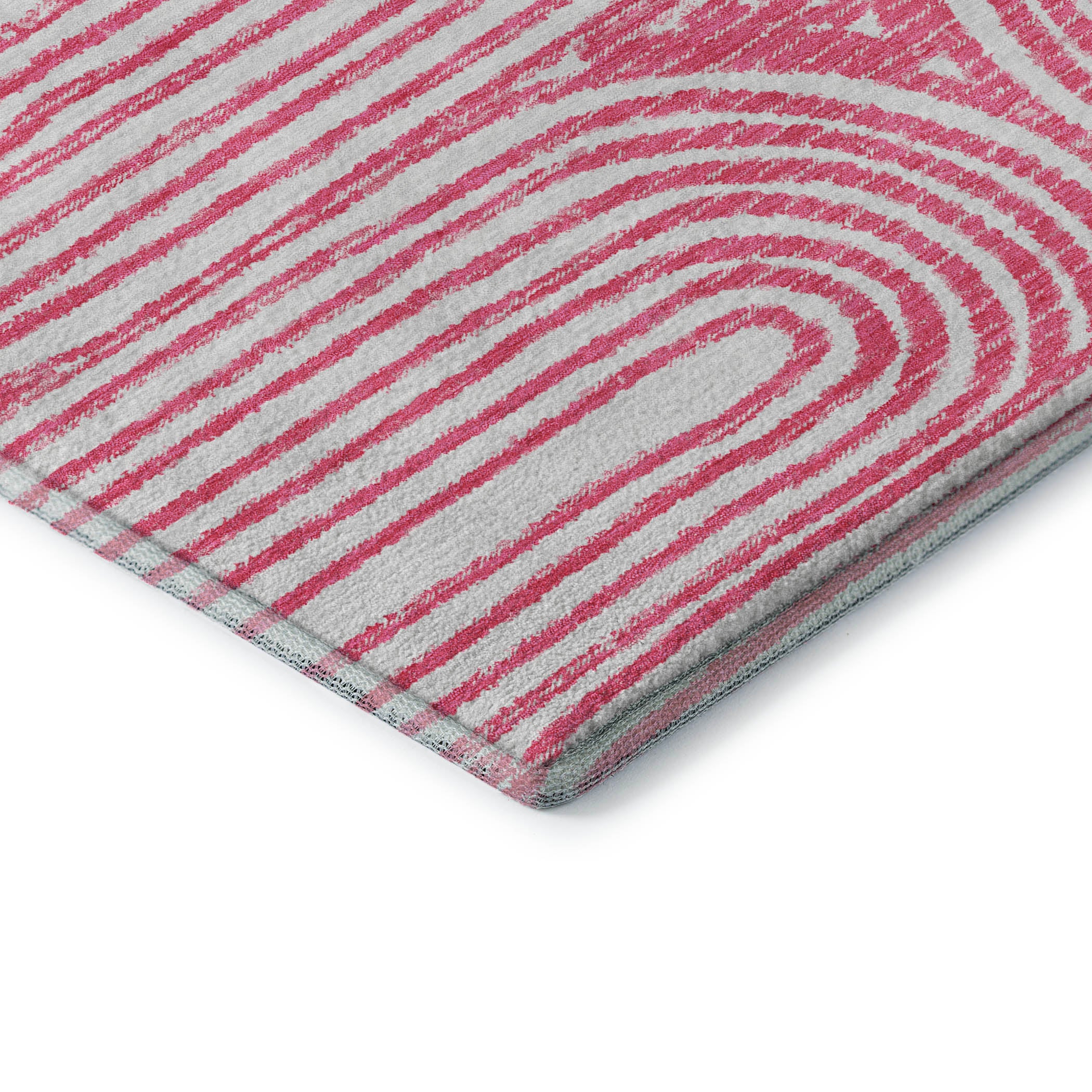 Mdina Machine Washable Contemporary Blush Pink Rug 1'8" x 2'6" #shape_Rectangle