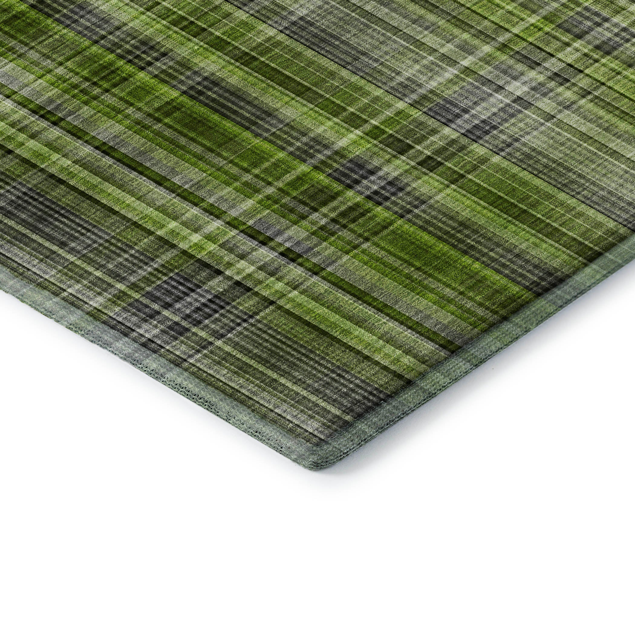 Tallinn Machine Washable Transitional Green Rug 1'8" x 2'6" #shape_Rectangle