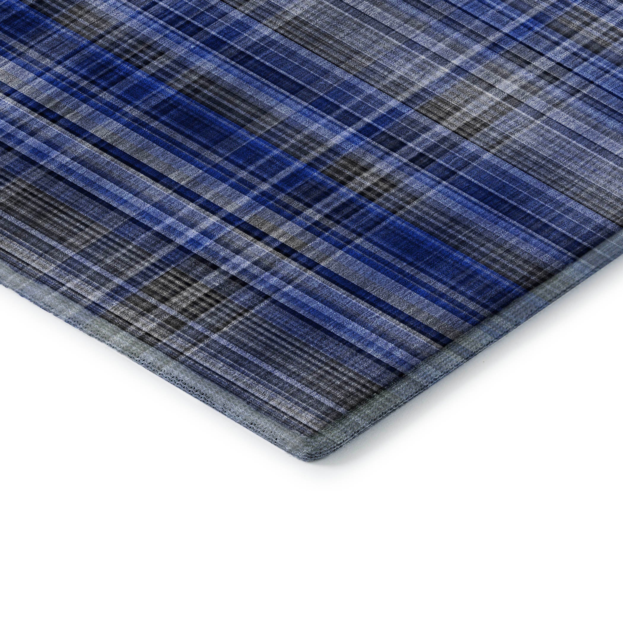 Tallinn Machine Washable Transitional Navy Blue Rug 1'8" x 2'6" #shape_Rectangle